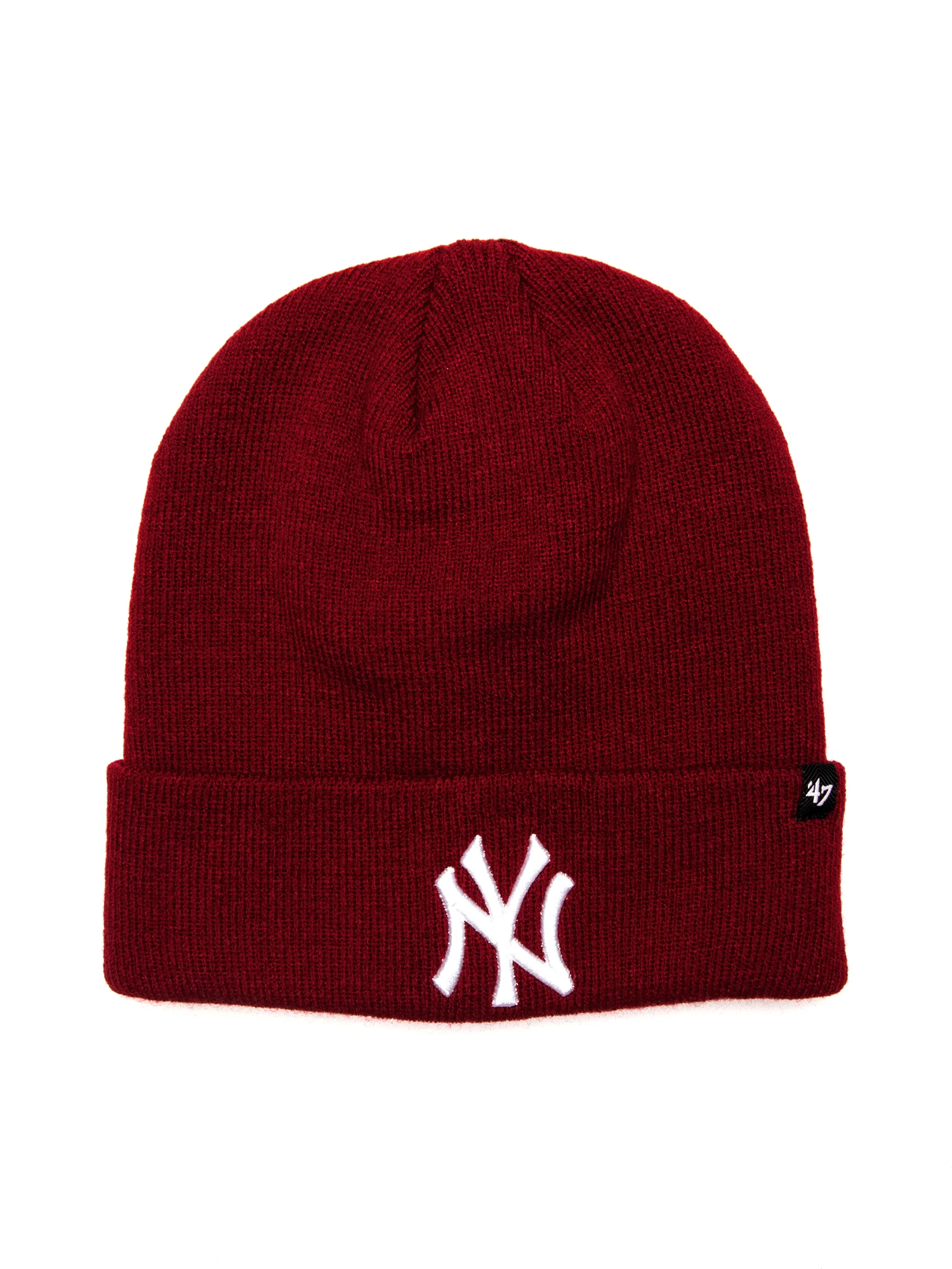 47 NY YANKEES RAISED CUFF KNIT TOQUE - RED