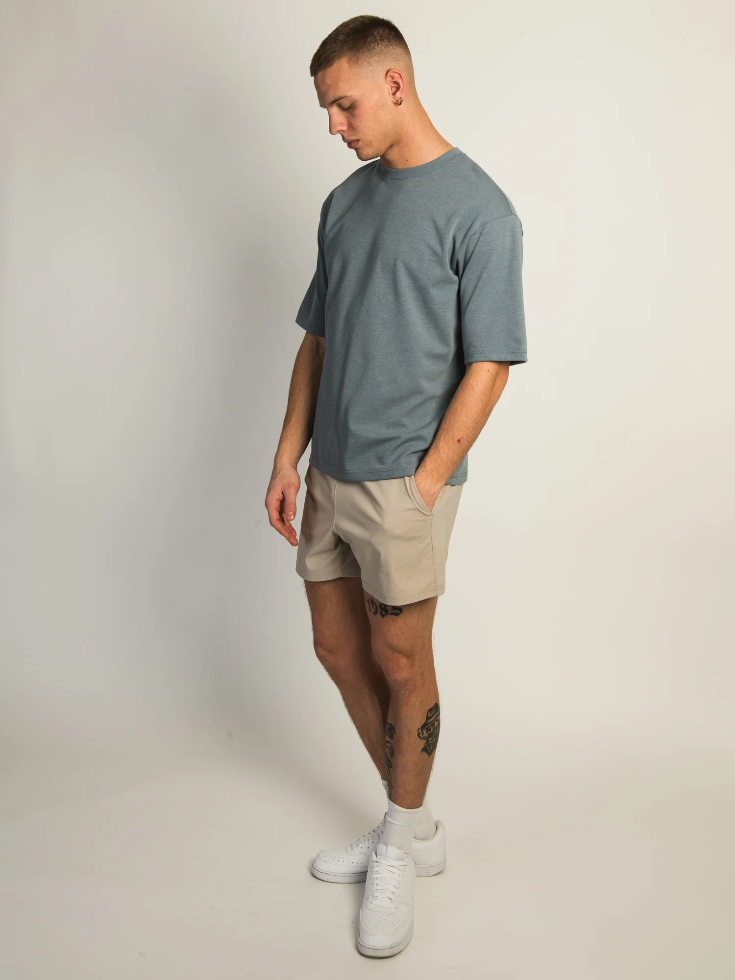 KOLBY KEEP COOL BOXY FIT T-SHIRT- STEEL - Image 2