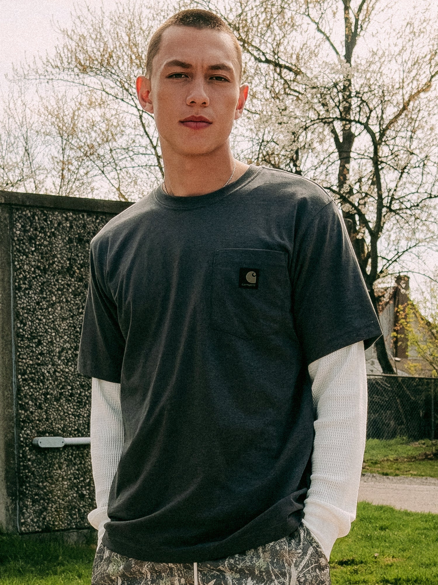 CARHARTT IRVINE RELAXED BLOCK CAMO T-SHIRT - Image 2