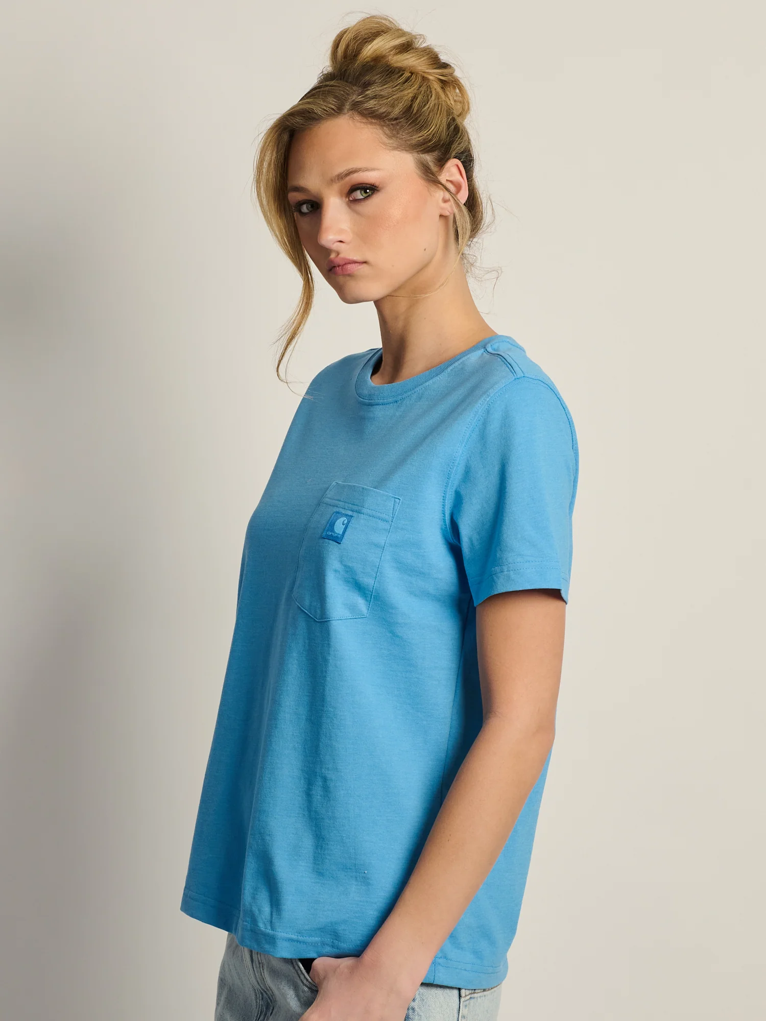 CARHARTT IRVINE RELAXED TEE- BLUE - Image 5