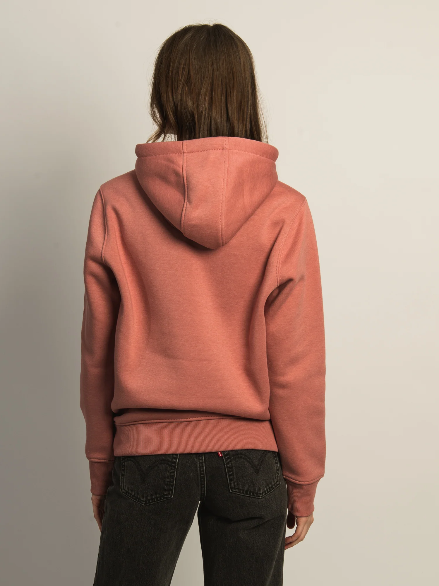 CARHARTT LOGO SLEEVE PULL OVER HOODIE - ROSE - Image 6