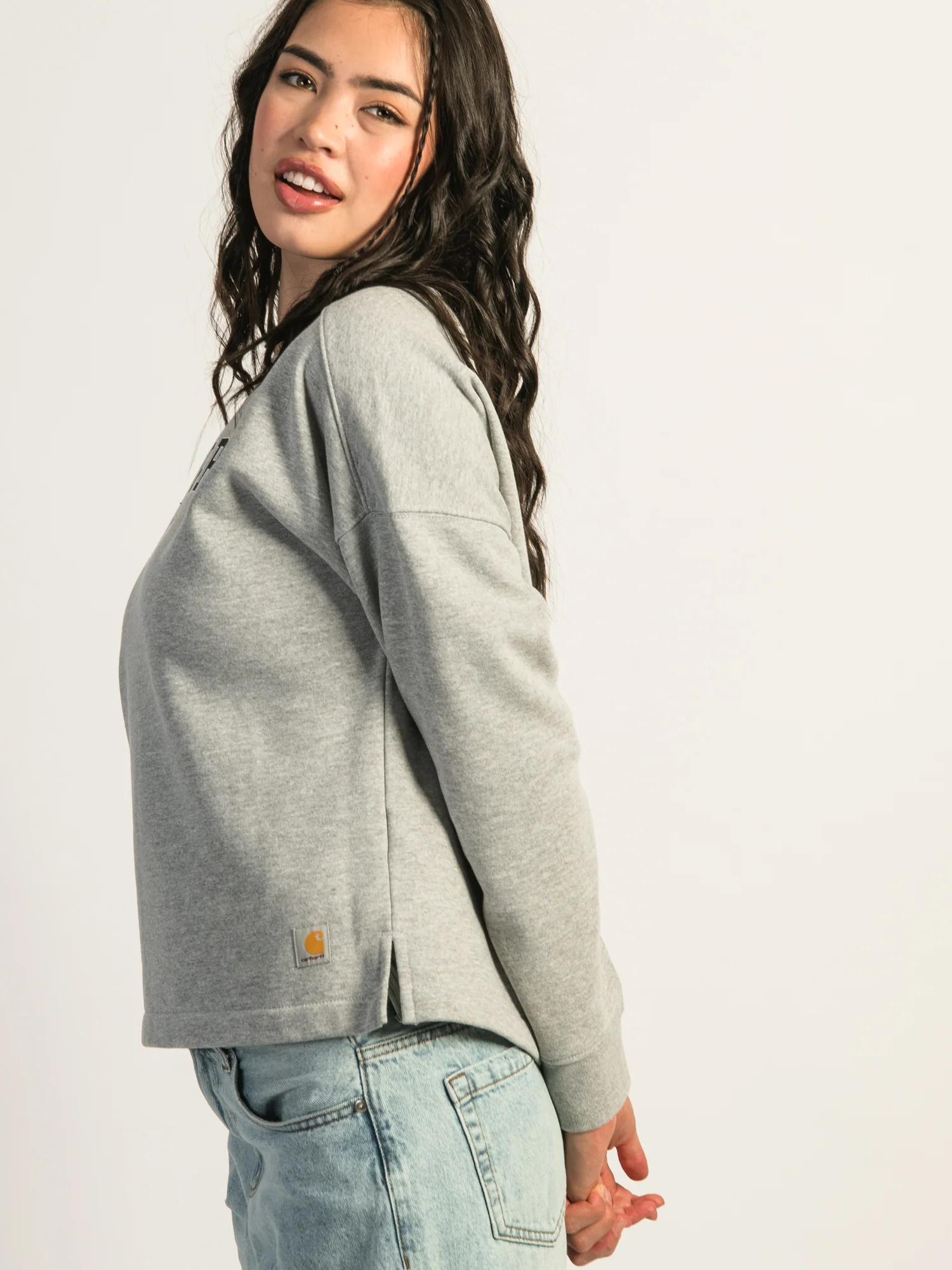 CARHARTT LOOSE FIT MIDWEIGHT GRAPHIC CREWNECK - HEATHER GREY - Image 4
