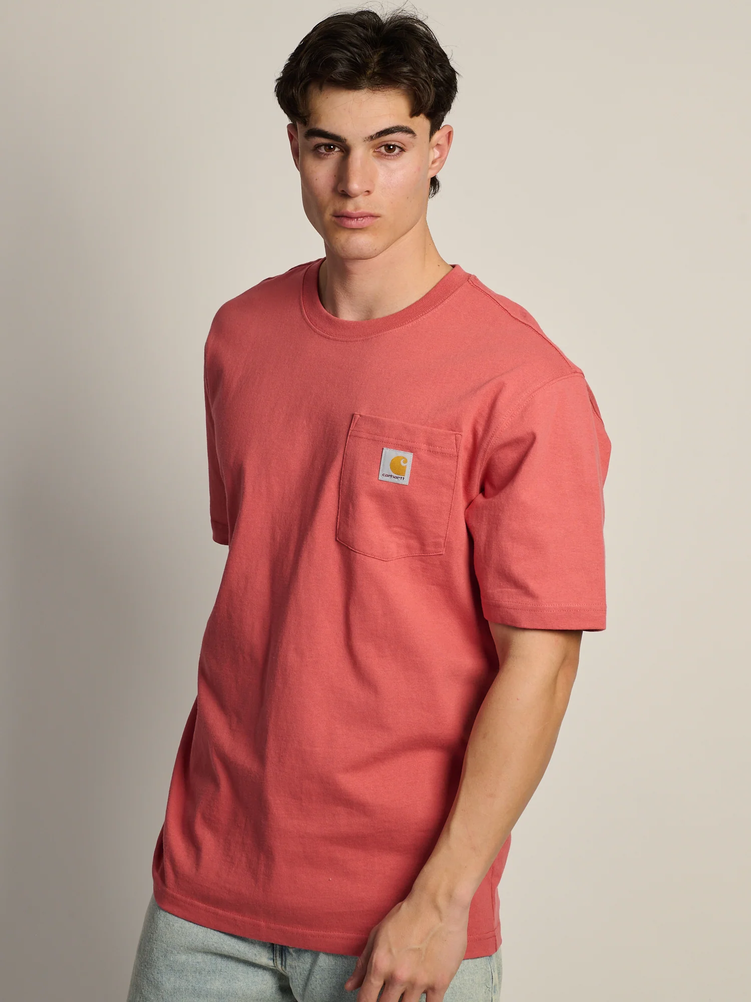 CARHARTT WORKWEAR POCKET T-SHIRT - AMBER - Image 3