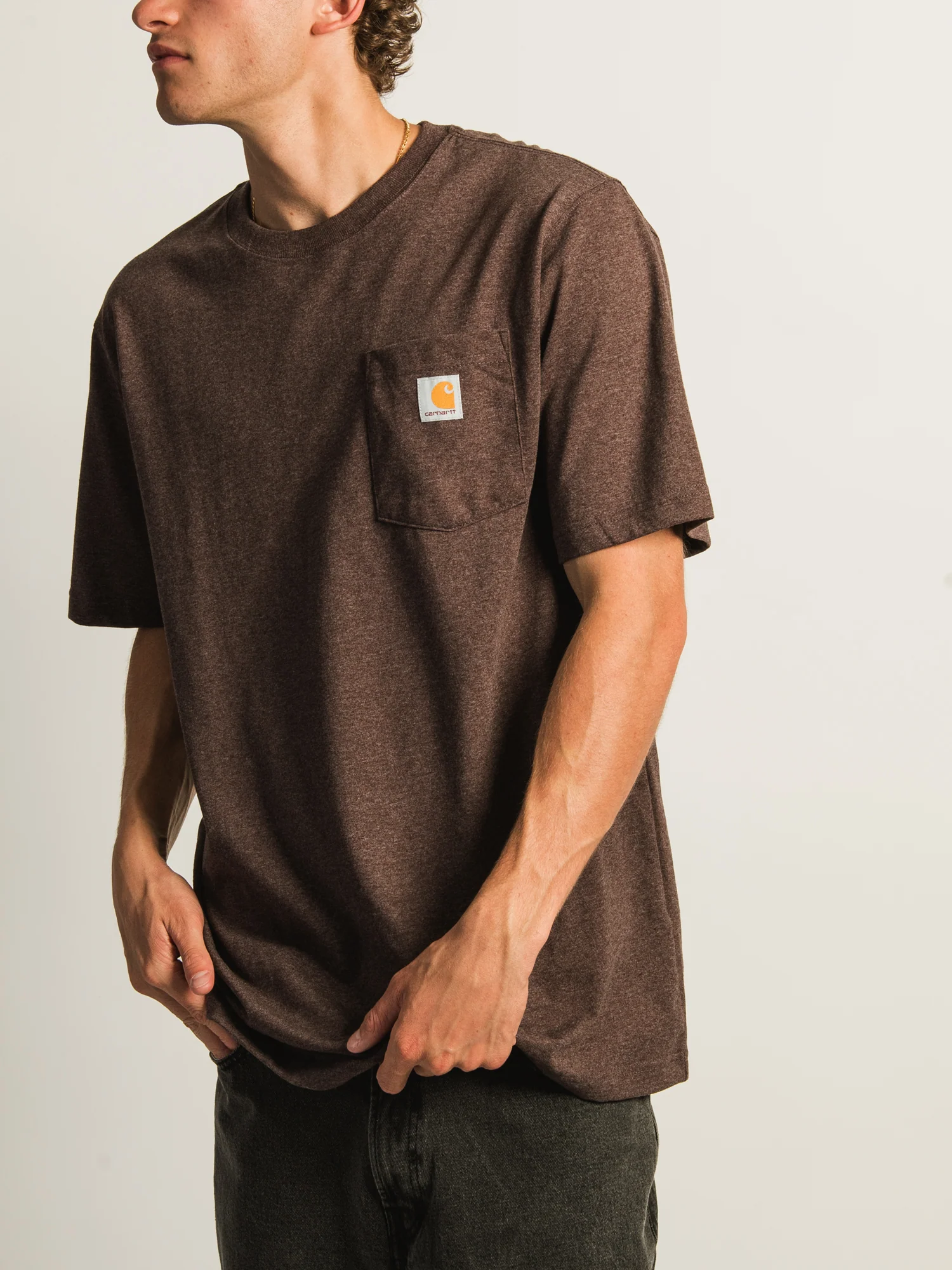 CARHARTT WORKWEAR POCKET T-SHIRT - SEPIA - Image 4