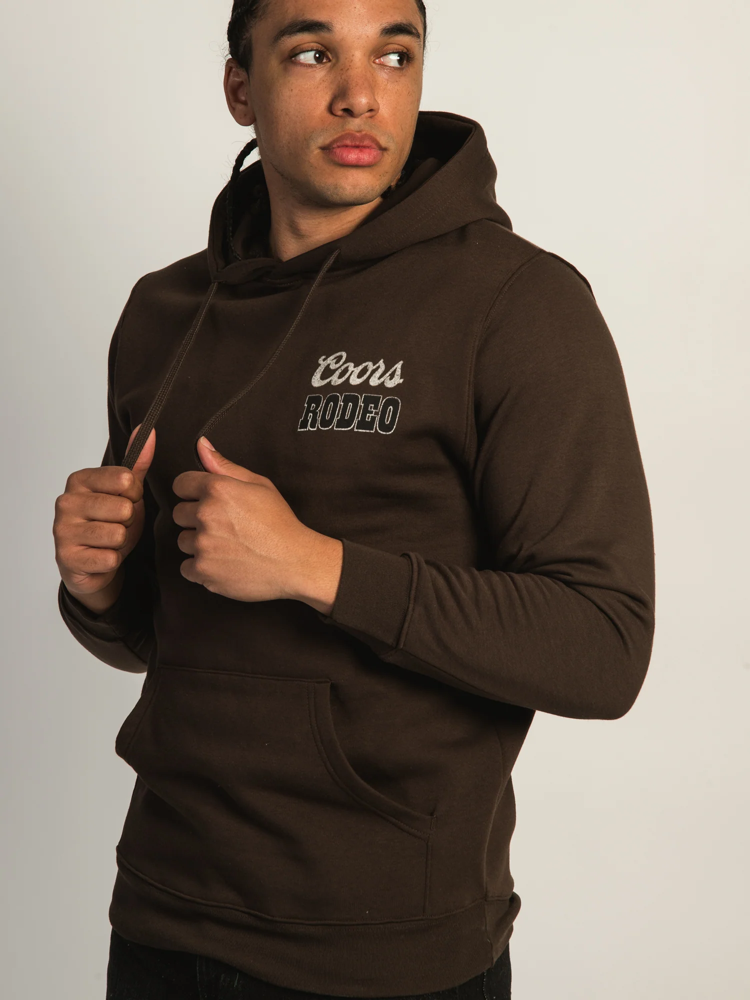 COORS RODEO PULLOVER HOODIE-BROWN - Image 5