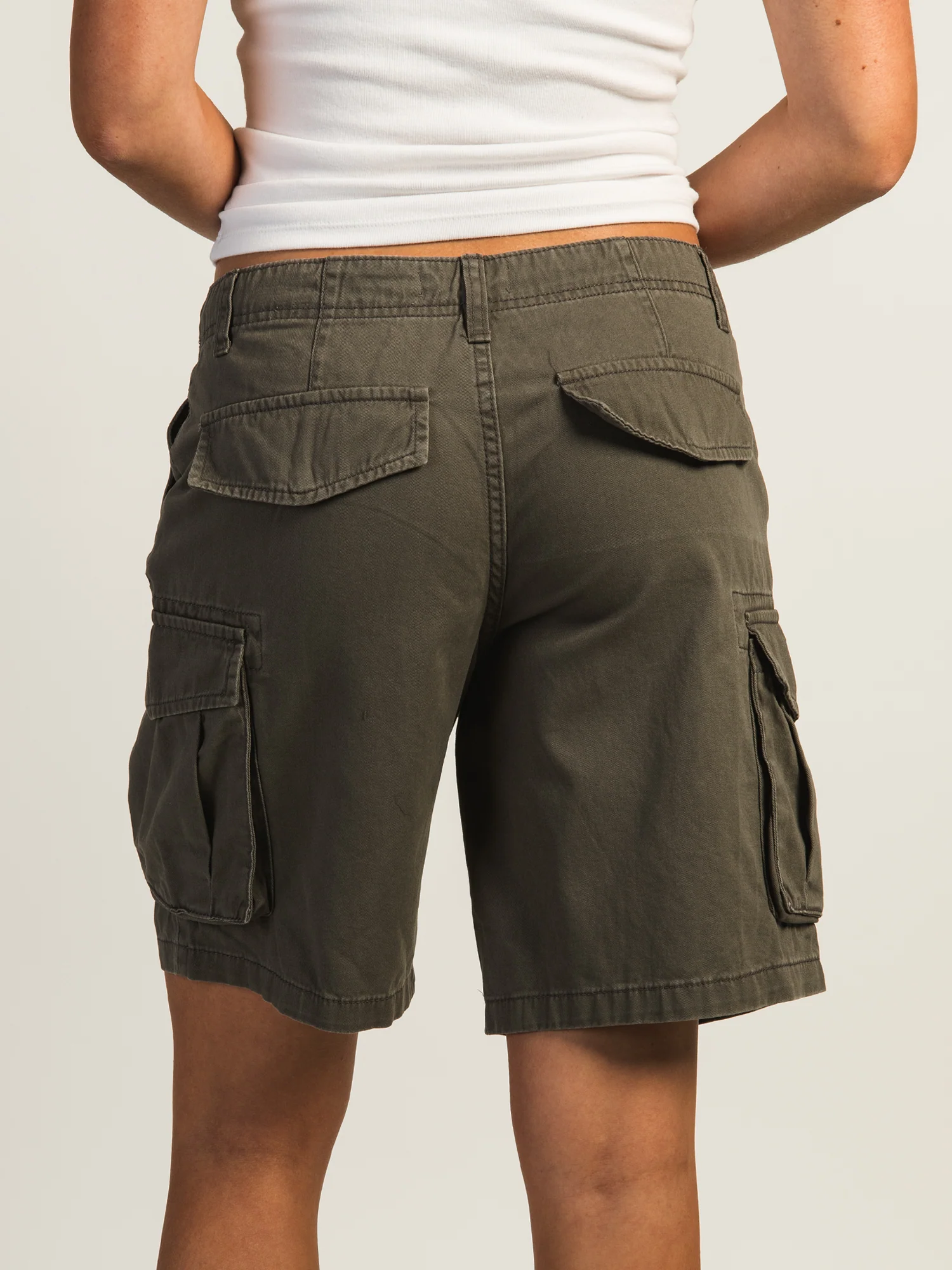 HARLOW BAGGY CARGO SHORT - CHARCOAL - Image 4