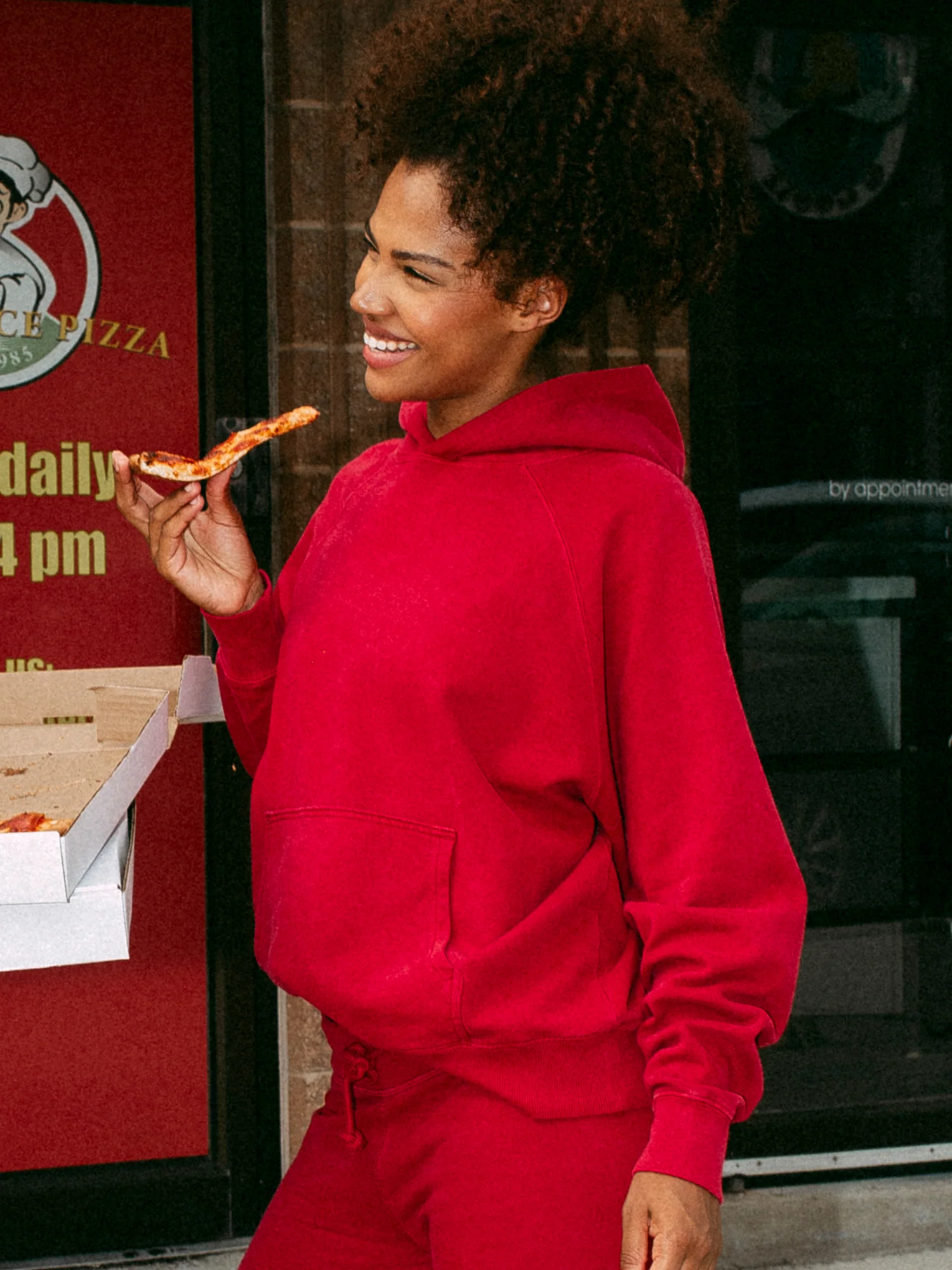 HARLOW CLOUD HOODIE - RUBY - Image 7