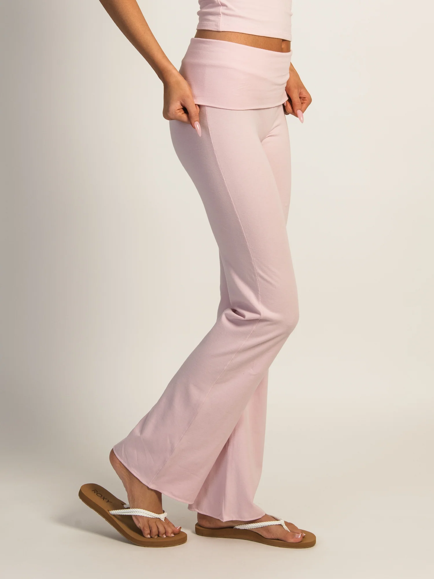 HARLOW GIA FOLDOVER PANT - LIGHT PINK - Image 3
