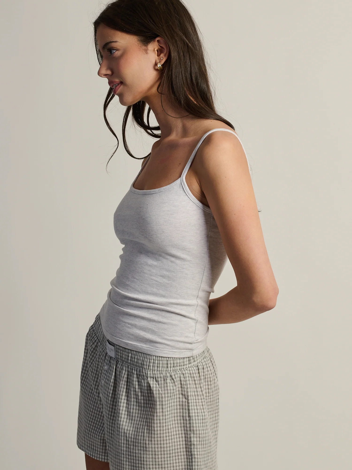 HARLOW GIA MELANGE TANK TOP - CLOUD - Image 3