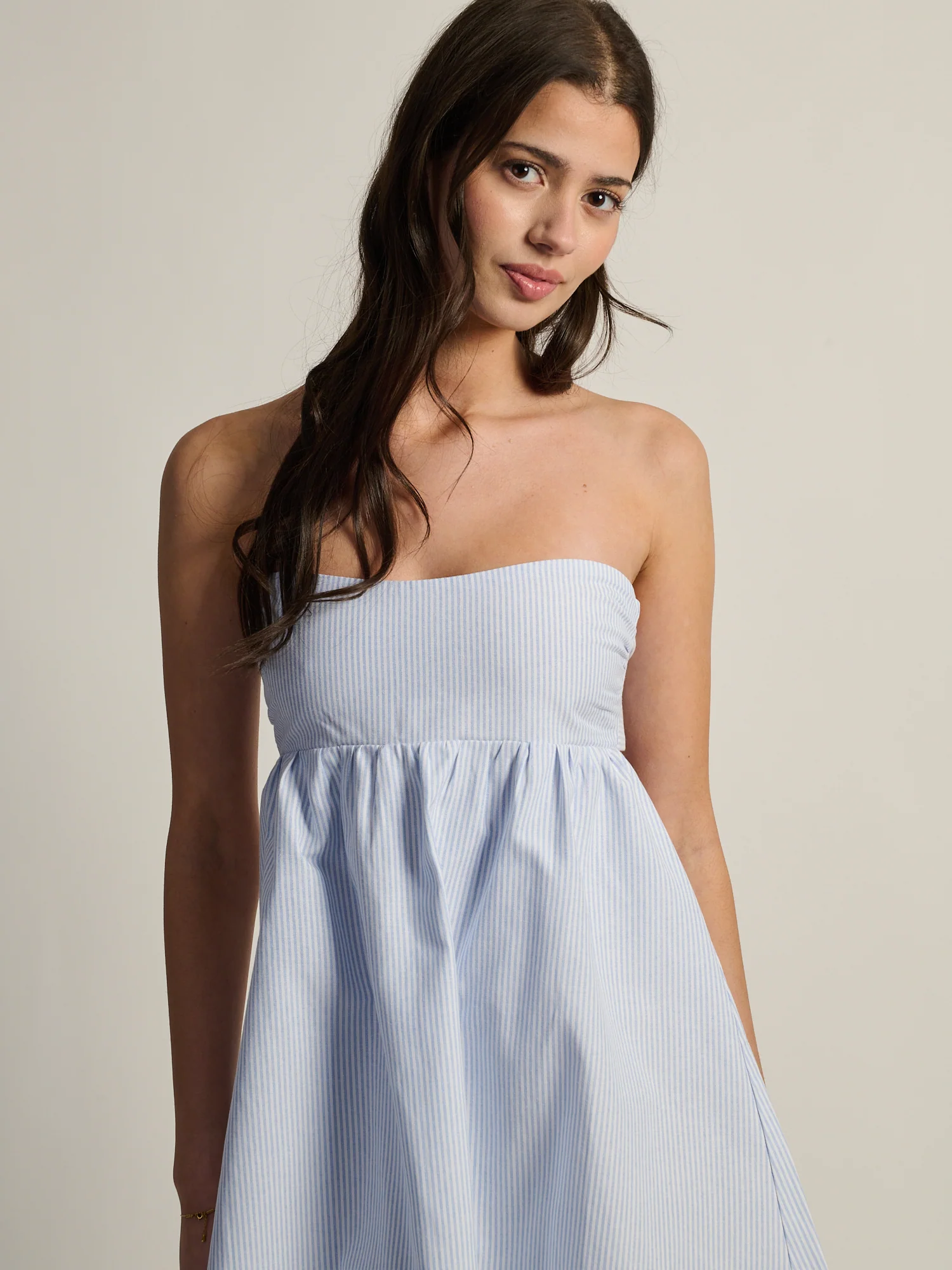 HARLOW JUNE DRESS - PINSTRIPE - Image 3