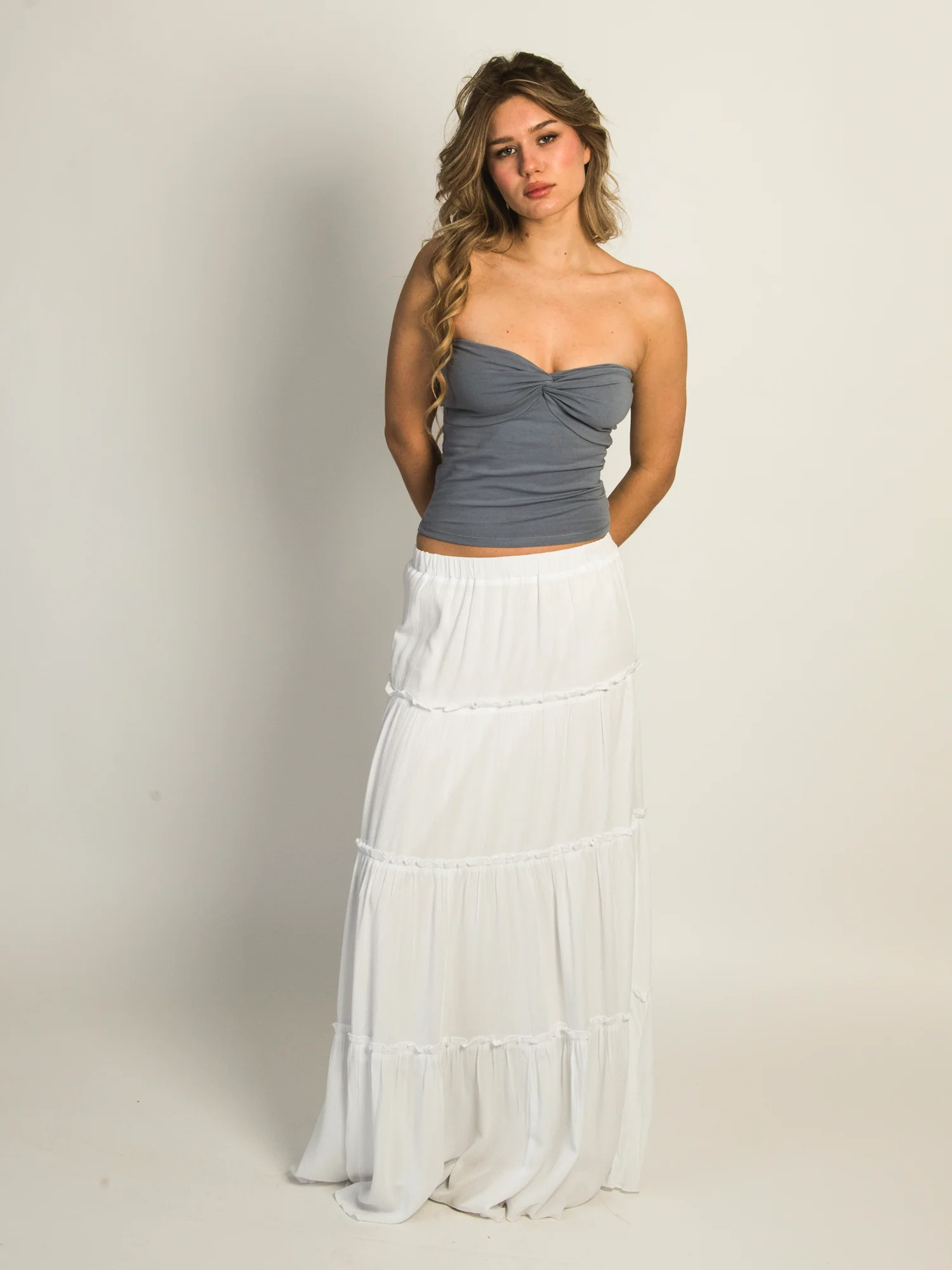 HARLOW NINA TUBE TOP - DENIM BLUE - Image 2