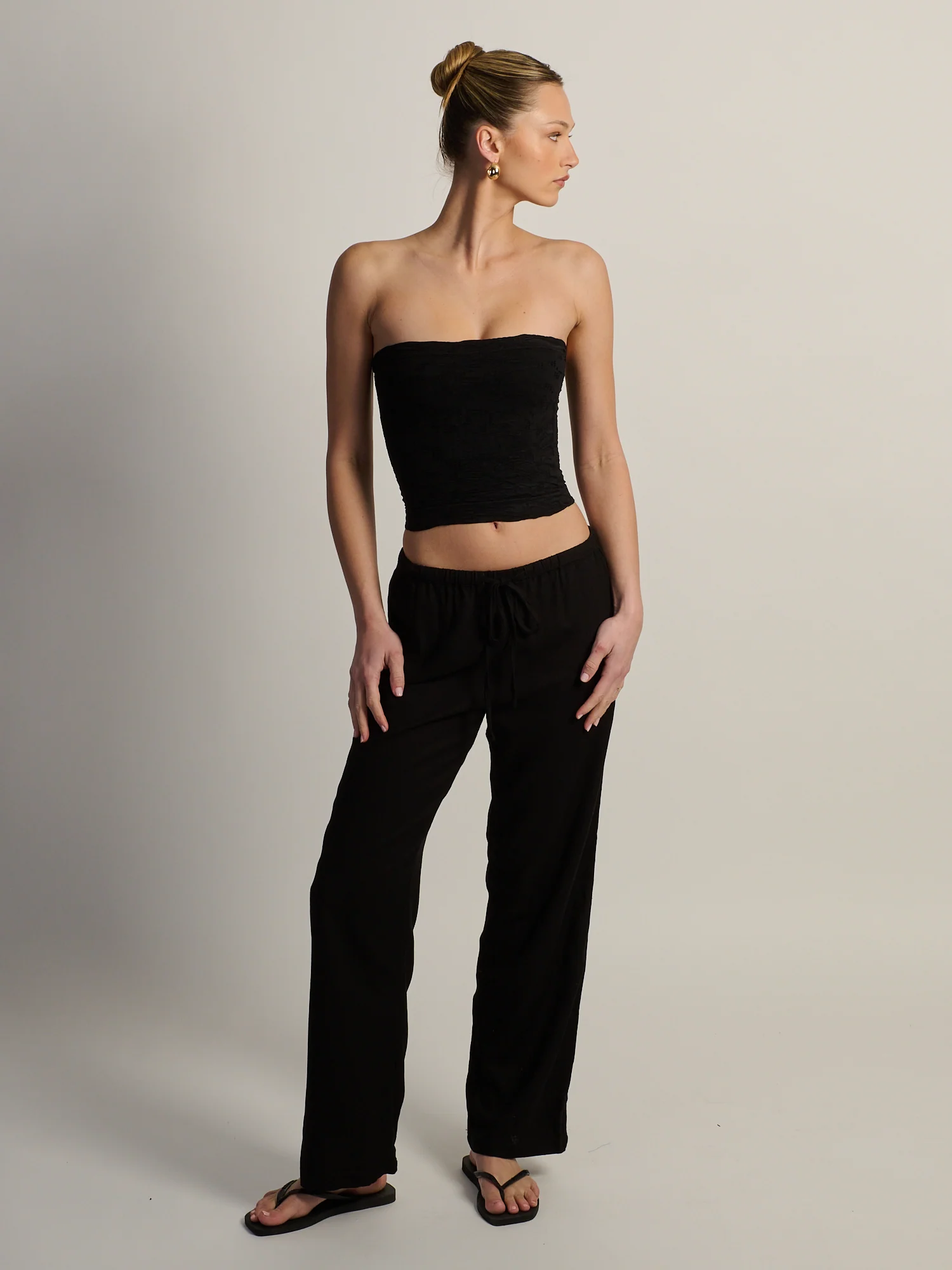 HARLOW SIENNA TUBE TOP - BLACK - Image 2