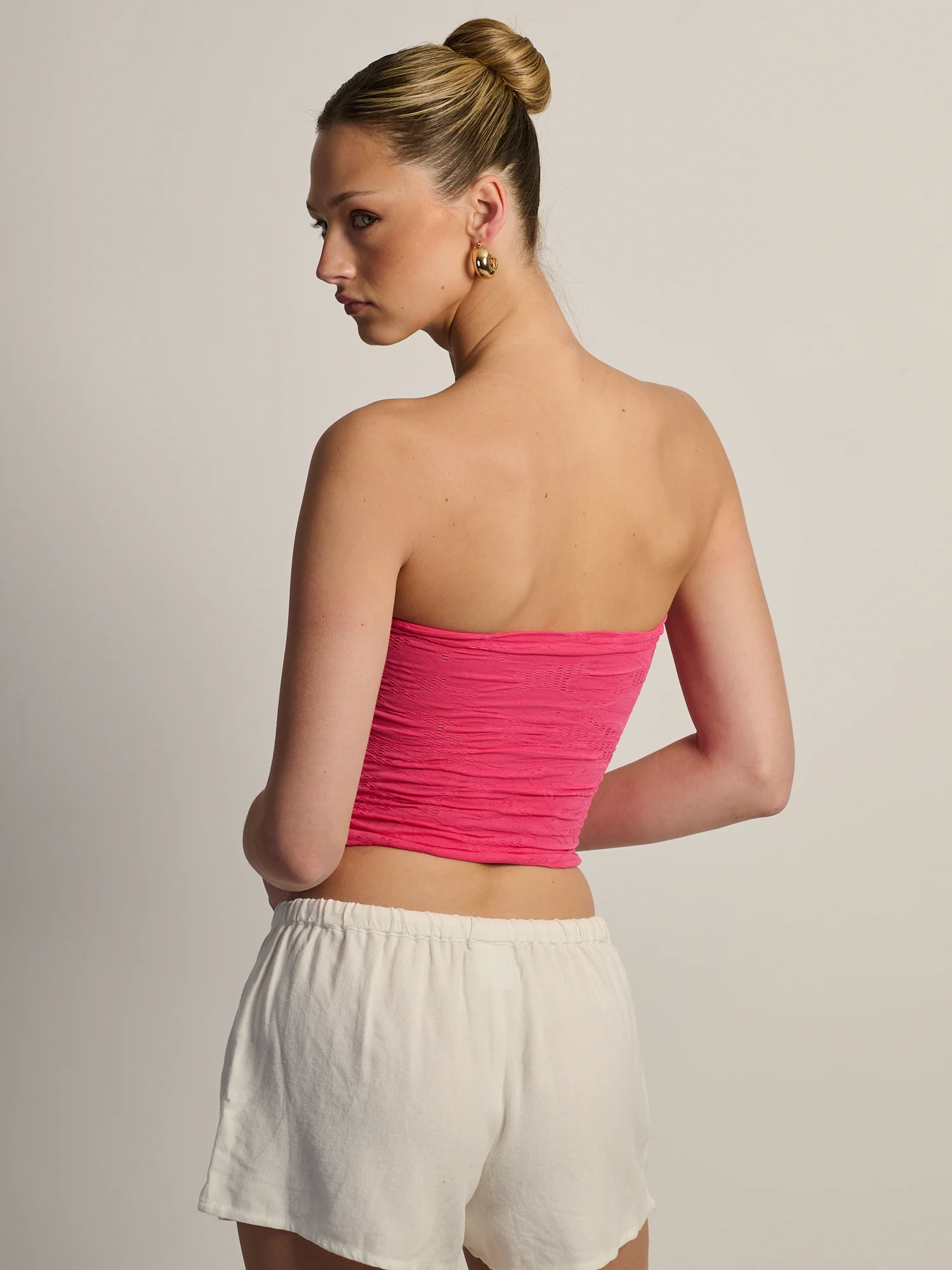 HARLOW SIENNA TUBE TOP - HOT PINK - Image 4