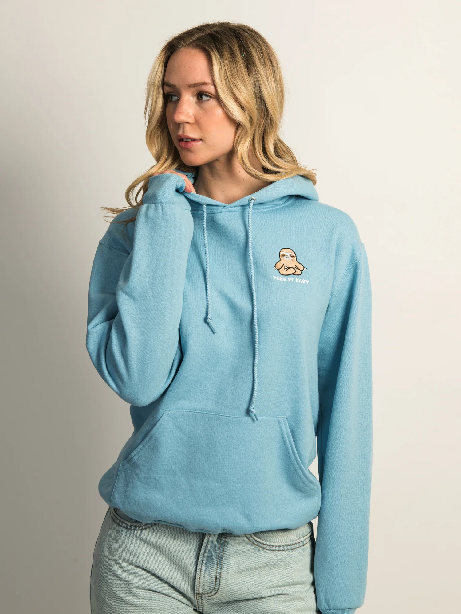 HOTLINE APPAREL TAKE IT EASY EMBROIDERED HOODIE - Image 2