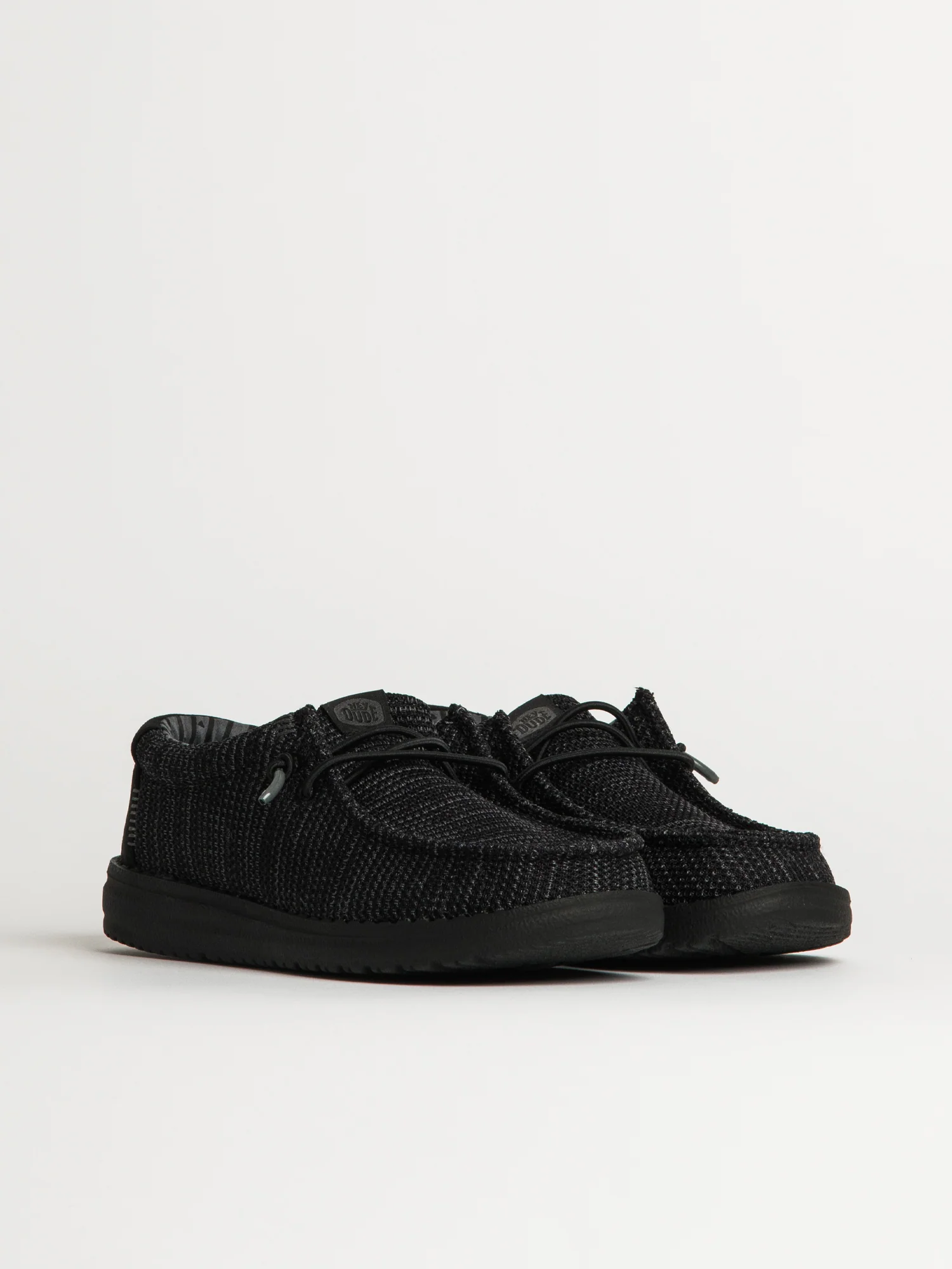 KIDS HEYDUDE WALLY YOUTH STRETCH SOX - BLACK - Image 2