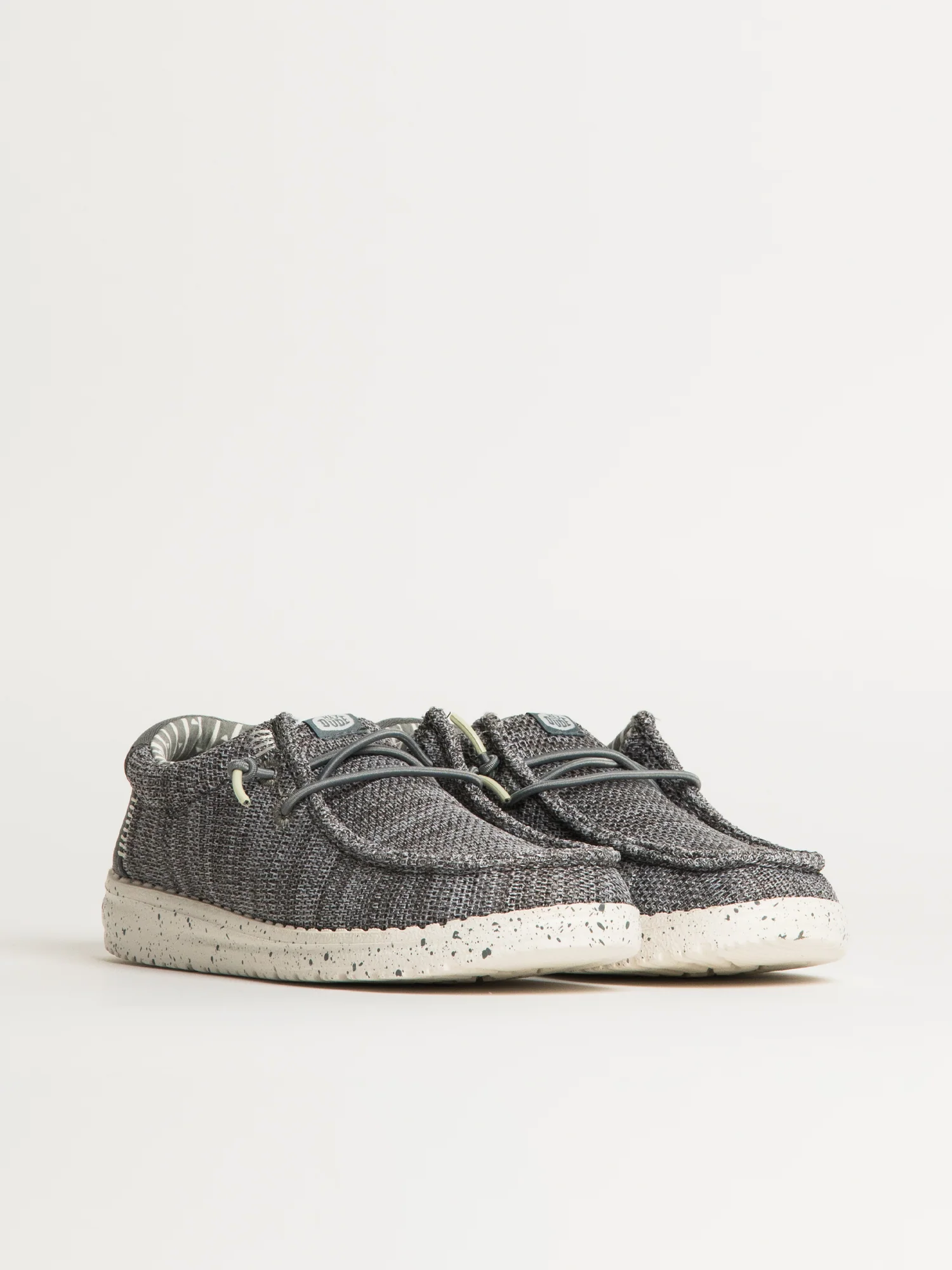 KIDS HEYDUDE WALLY YOUTH STRETCH SOX - GREY - Image 2