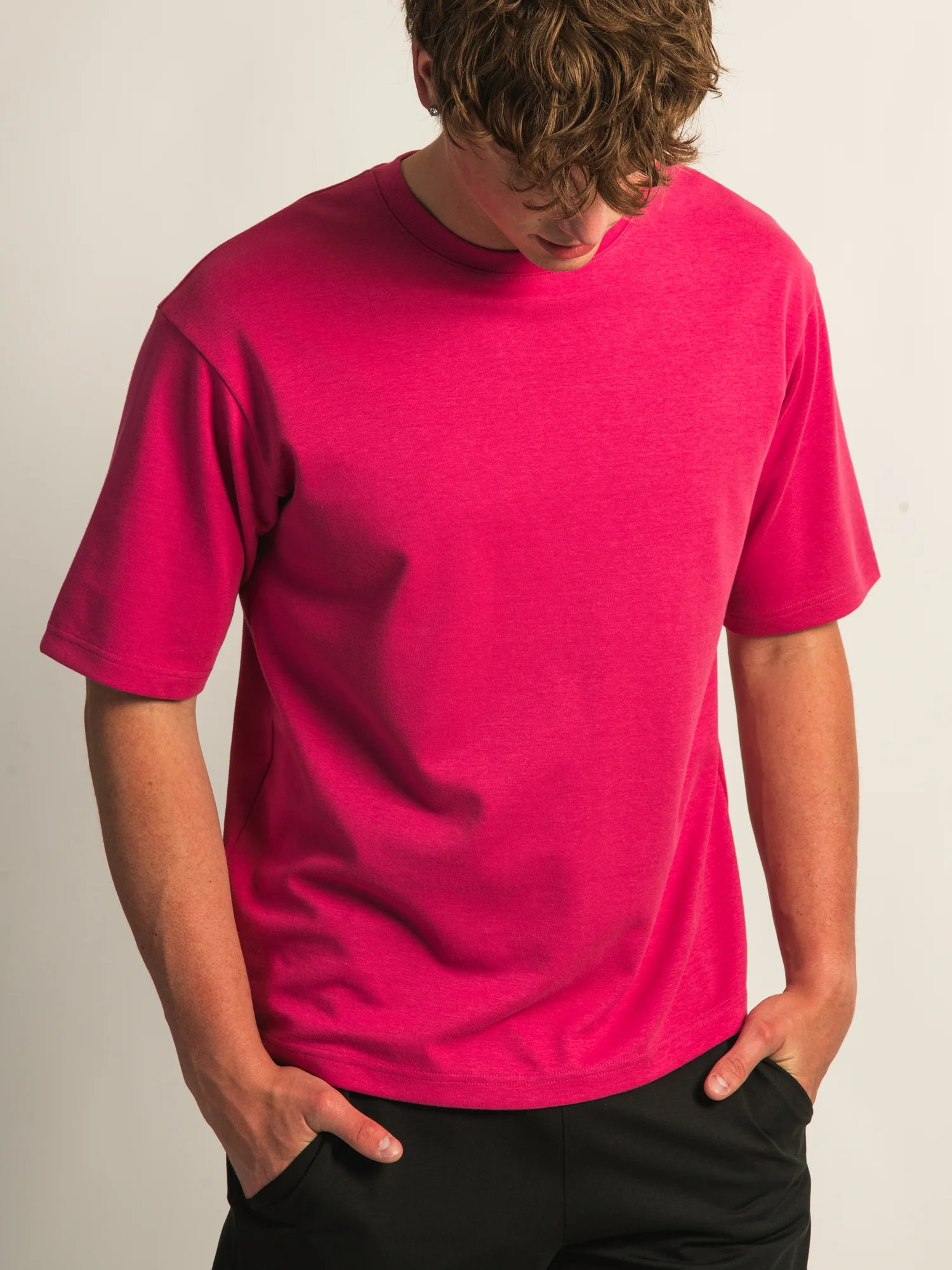 KOLBY KEEP COOL BOXY FIT TEE- BERRY - Image 3