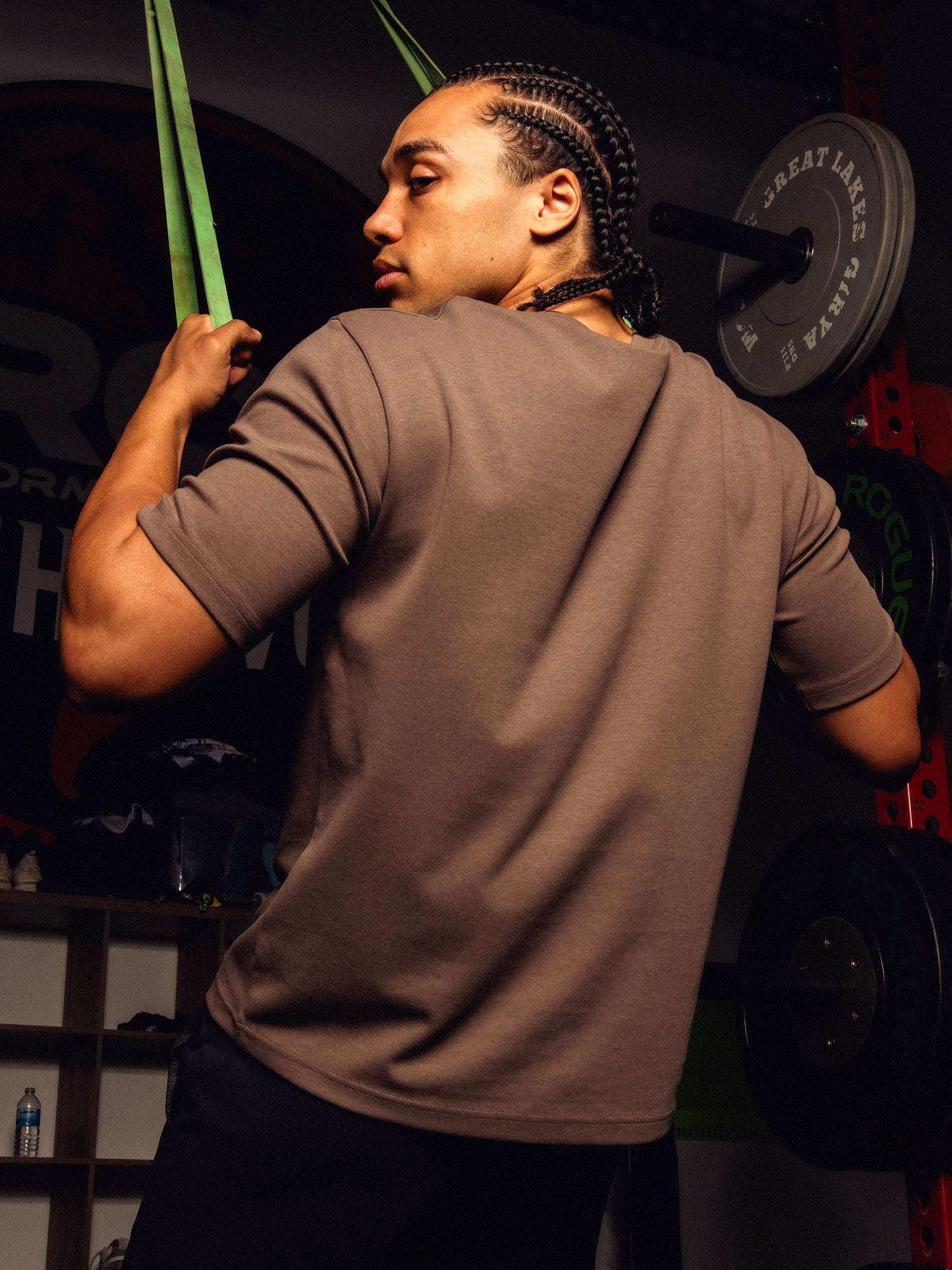 KOLBY KEEP COOL BOXY FIT TEE - BROWN - Image 2
