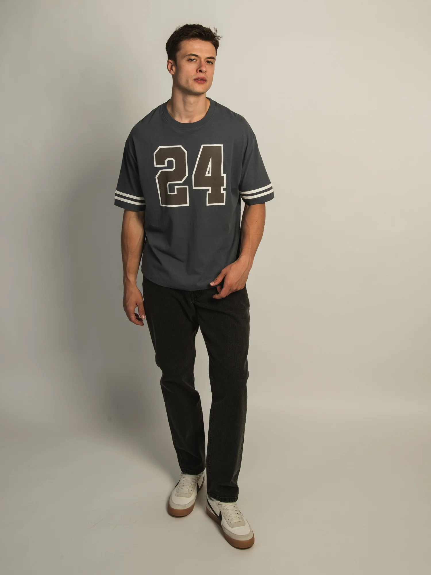 KOLBY FOOTBALL TEE - BLUE - Image 2
