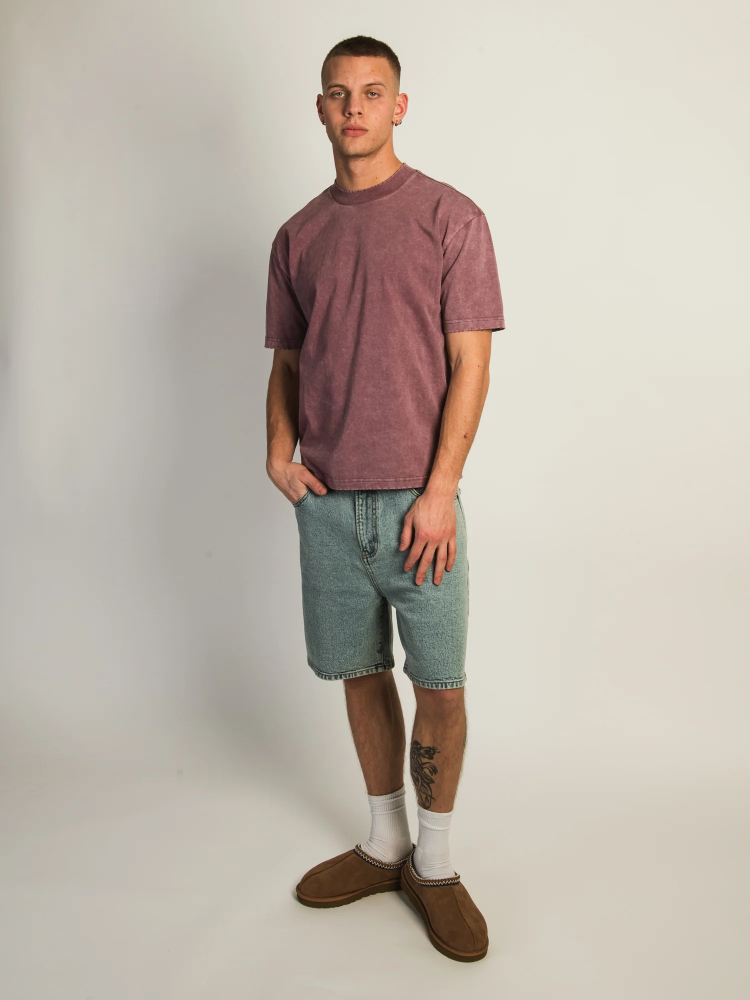 KOLBY HEAVYWEIGHT T-SHIRT - PEBBLE - Image 2