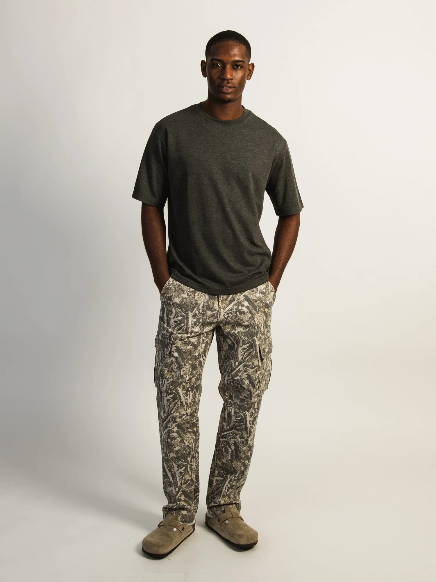 KOLBY KEEP COOL BOXY FIT TEE -CHARCOAL - Image 2