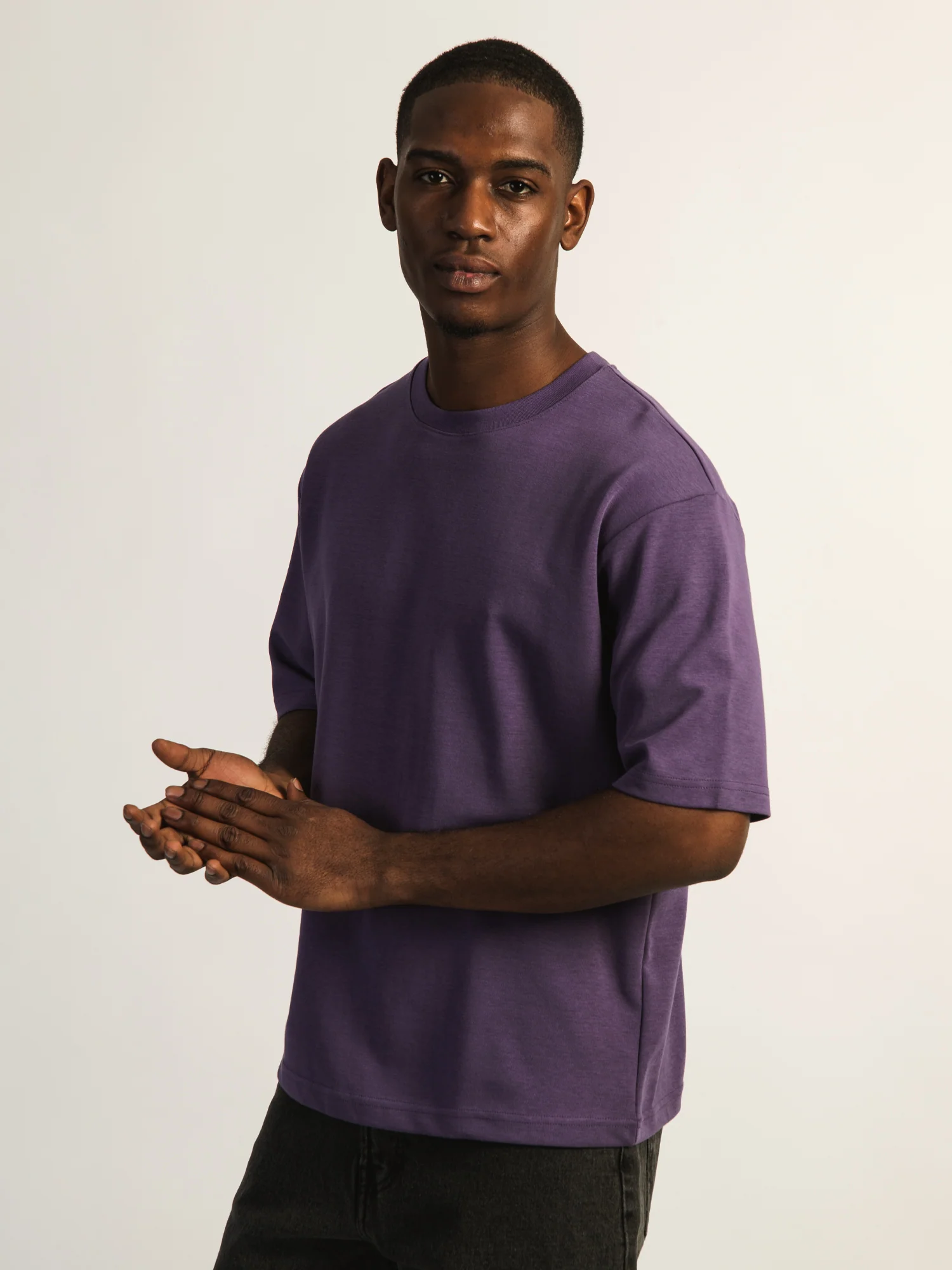 KOLBY KEEP COOL BOXY FIT TEE - PURPLE - Image 3