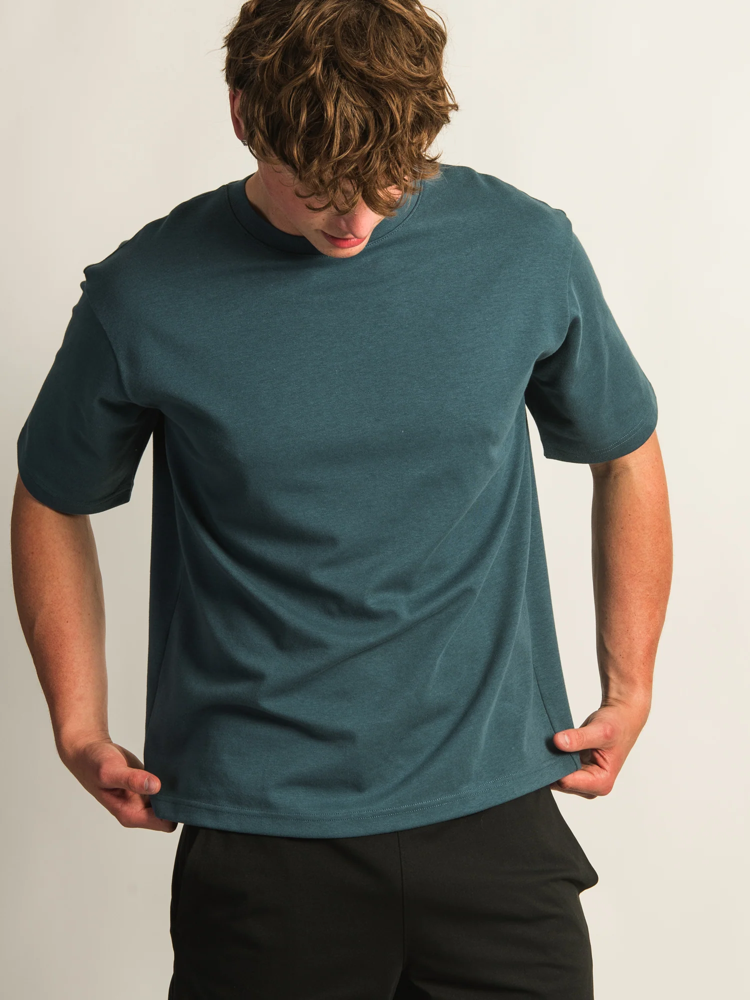 KOLBY KEEP COOL BOXY FIT TEE - TEAL - Image 3