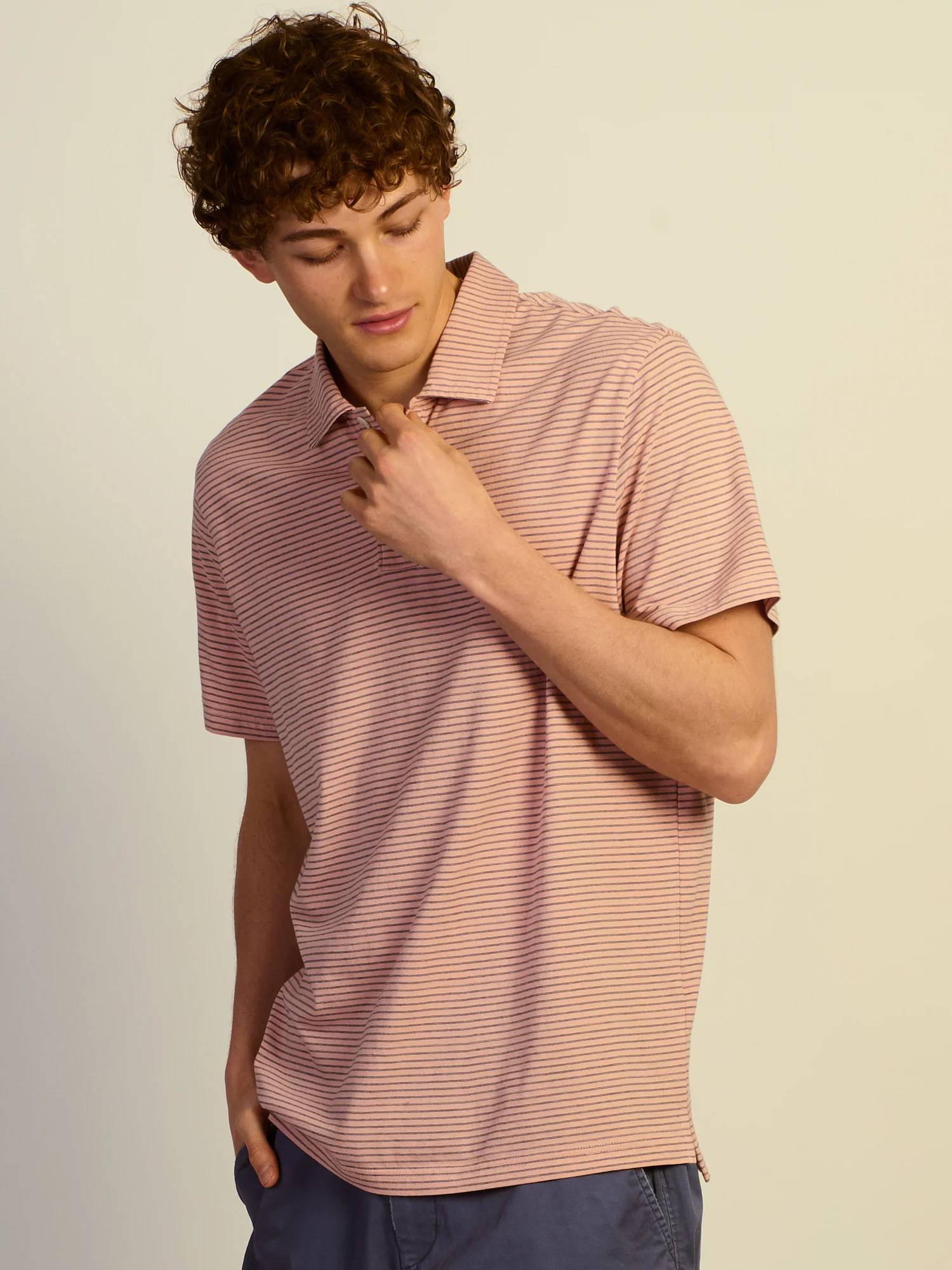 KOLBY KEEP COOL LIGHTWEIGHT POLO - SALMON - Image 3