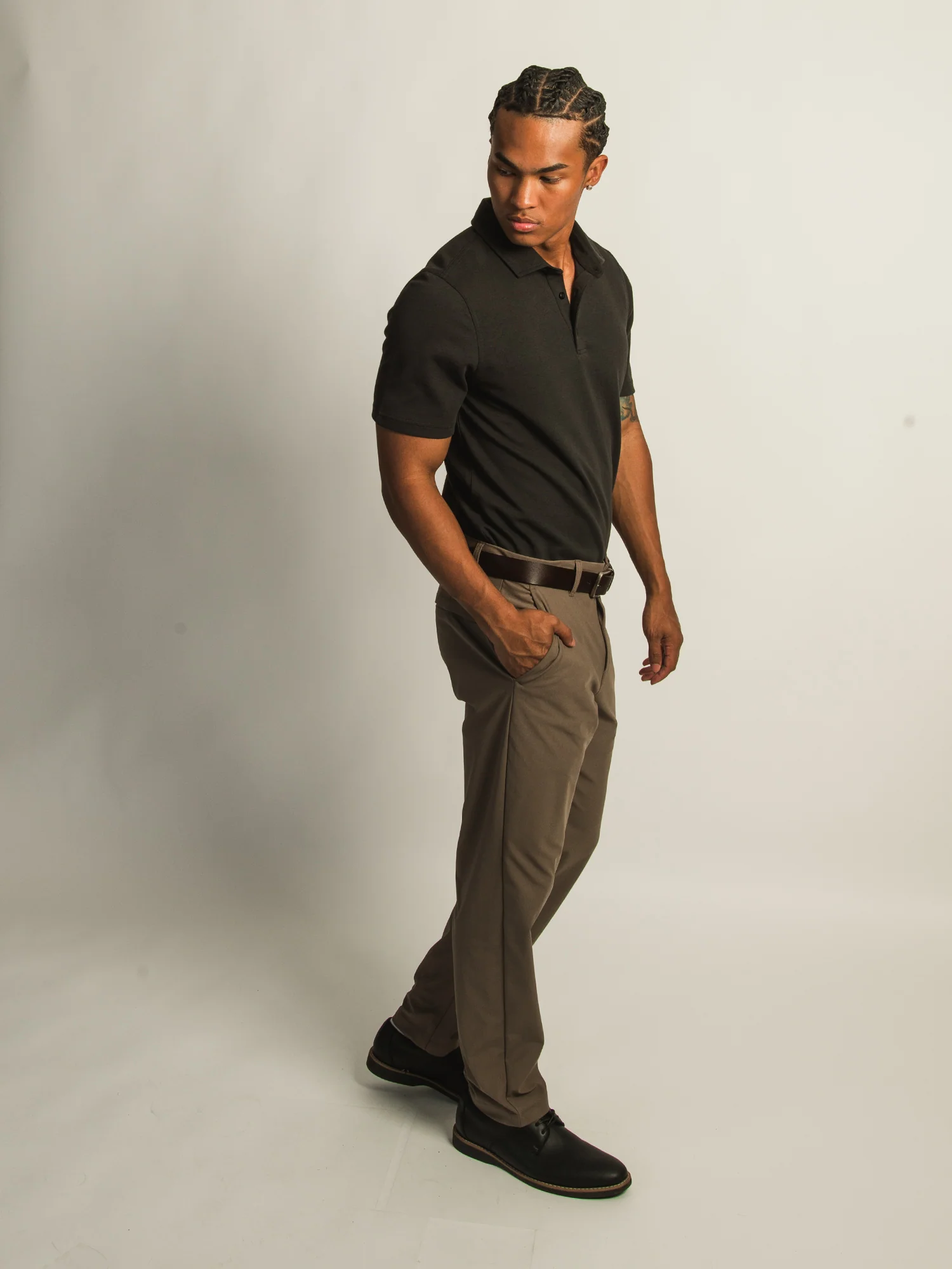 KOLBY KEEP COOL POLO - BLACK - Image 4