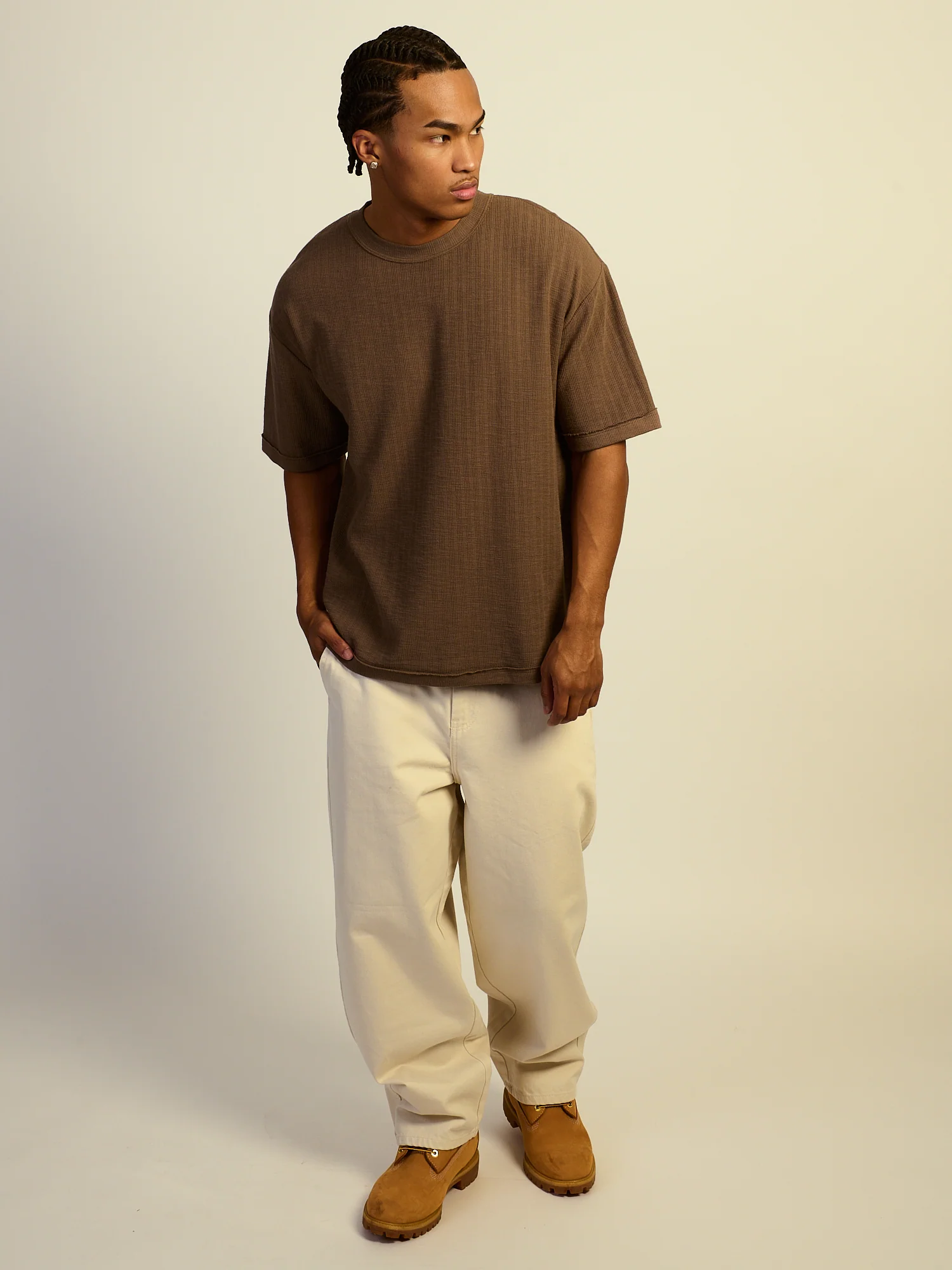 KOLBY LOOSE FIT TEXT TEE - IRON - Image 2