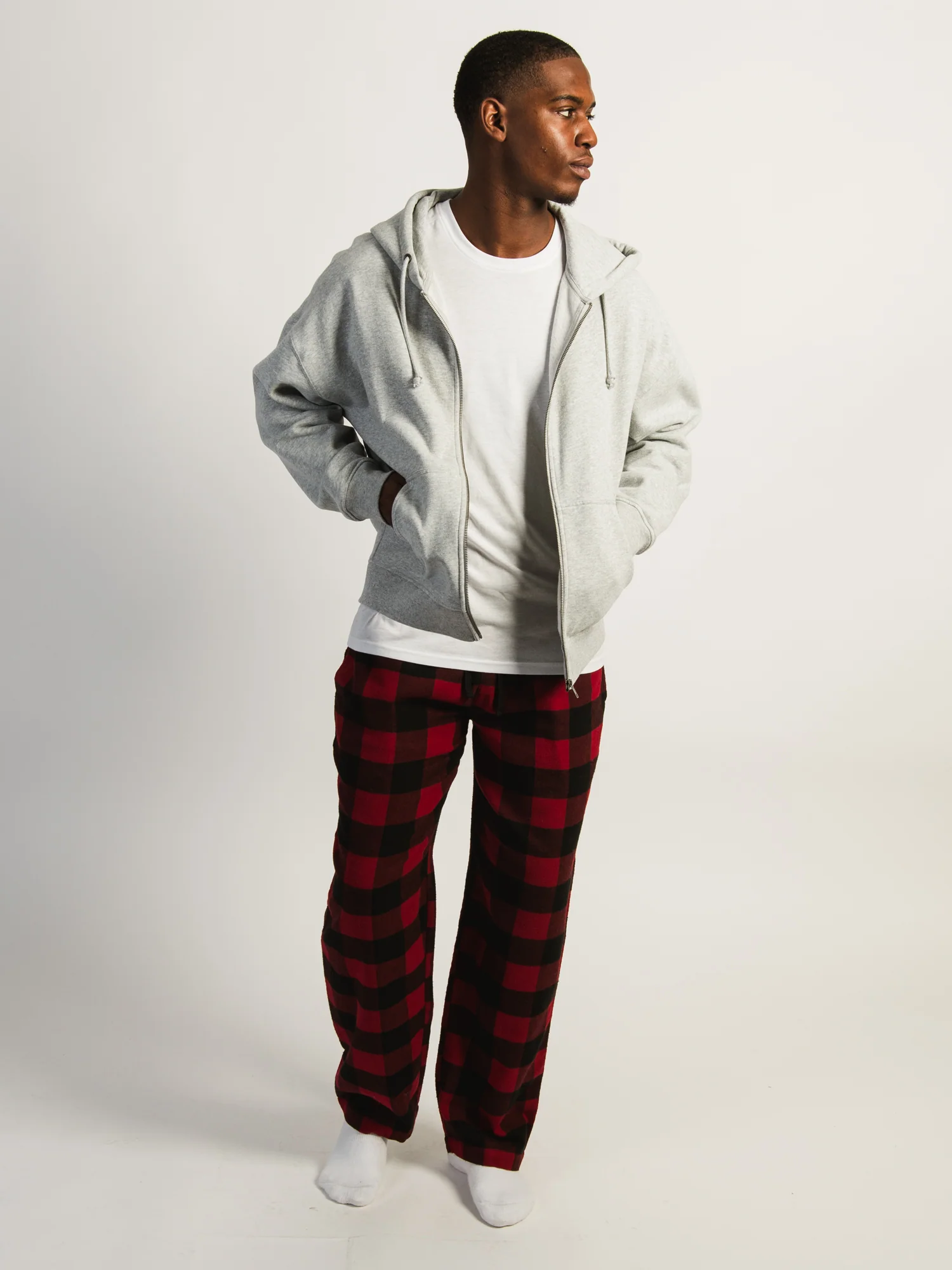 KOLBY PLAID PANT - RED - Image 2