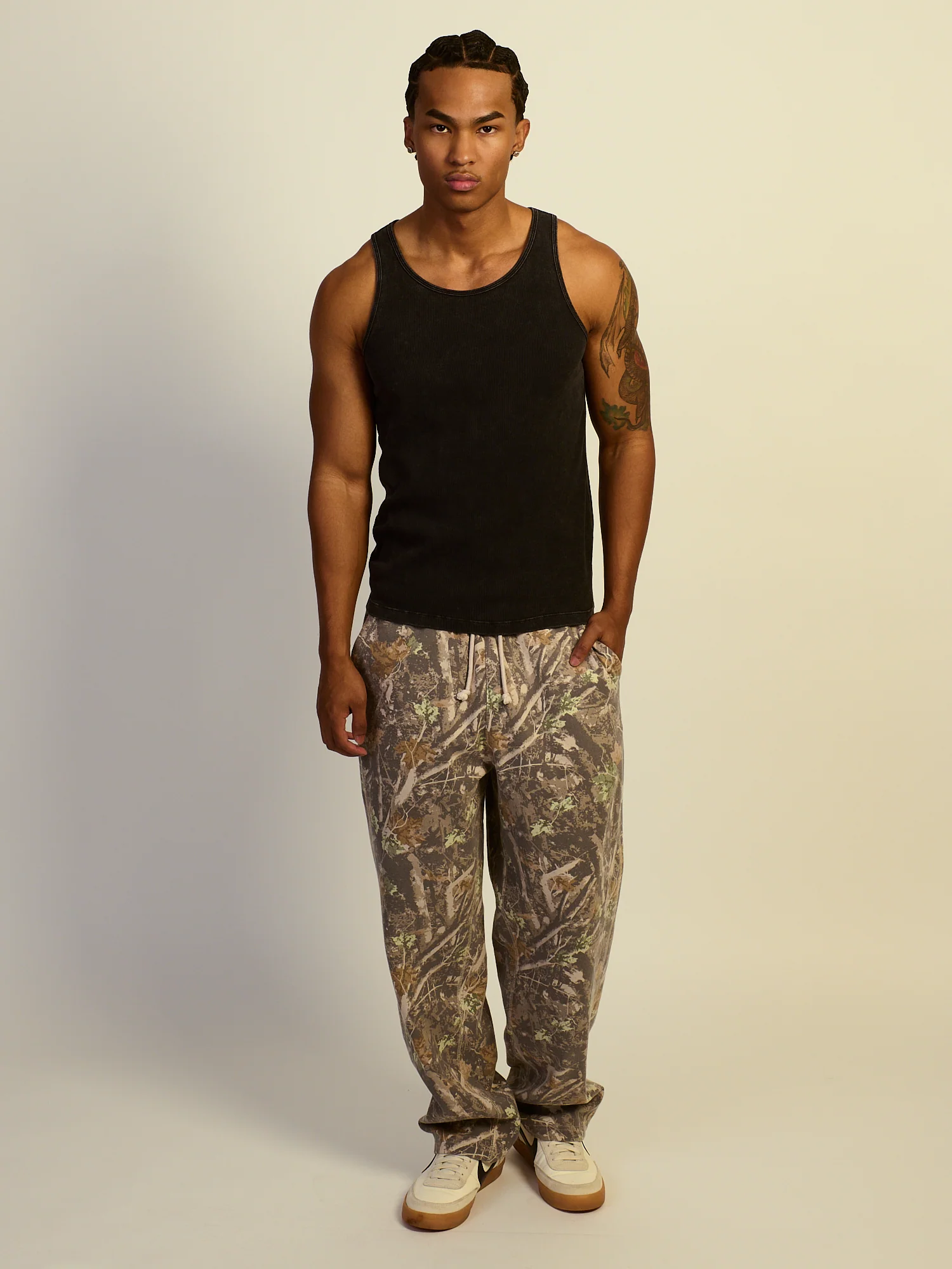 KOLBY RIBBED TANK - BLACK - Image 2