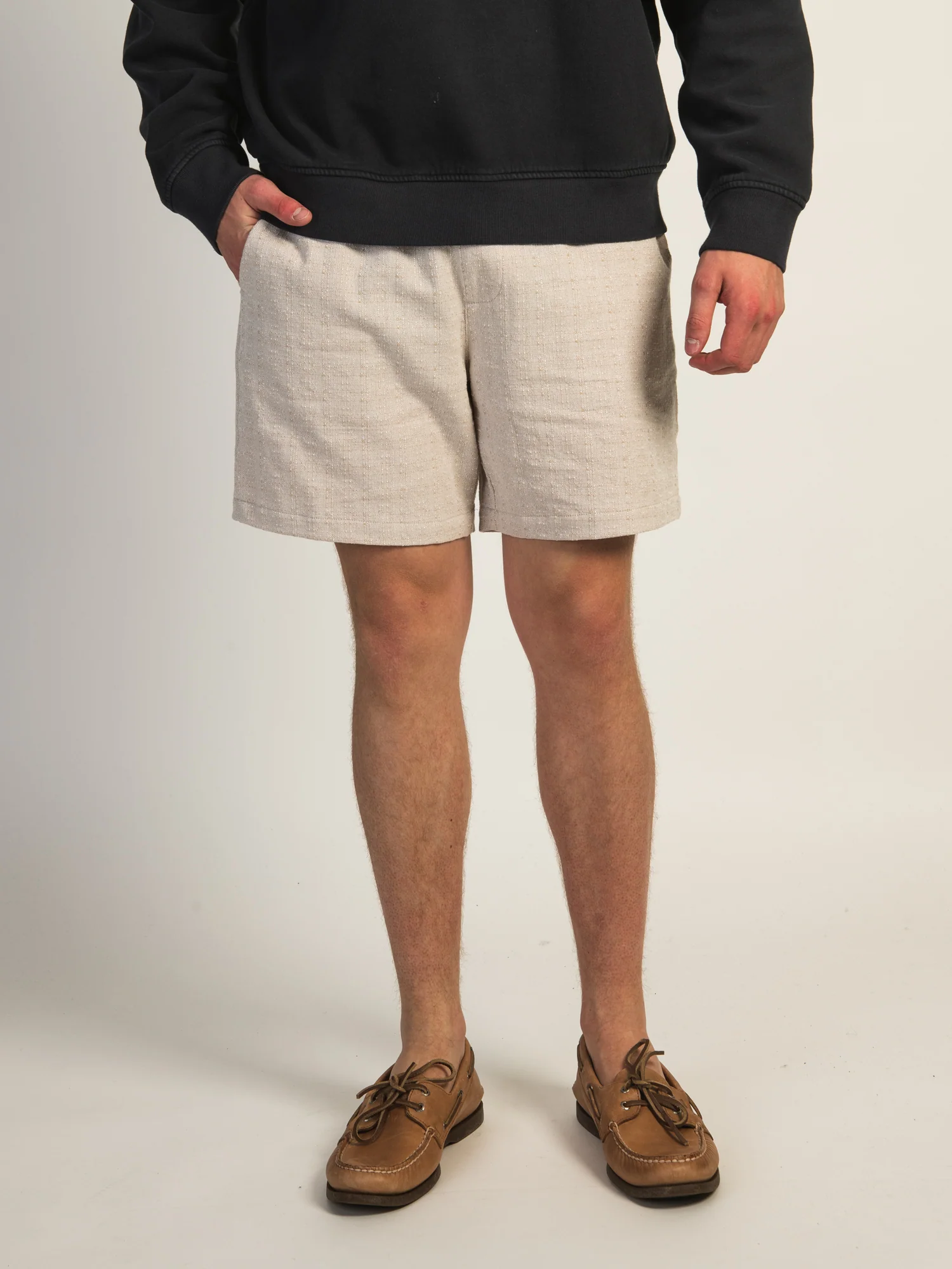 KOLBY TEXTURED SHORT - NATURAL