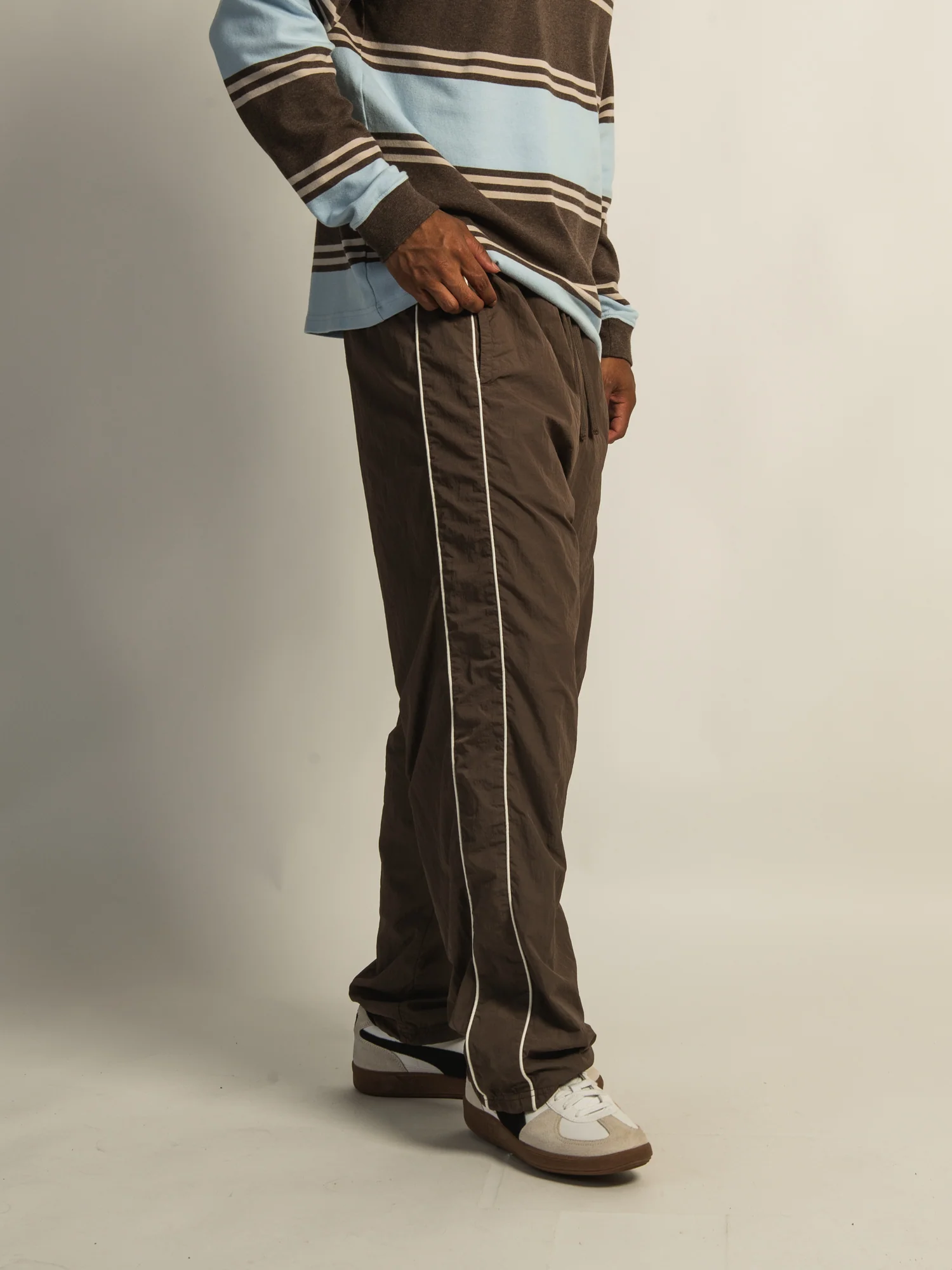 KOLBY TRACK PANT - BROWN - Image 4