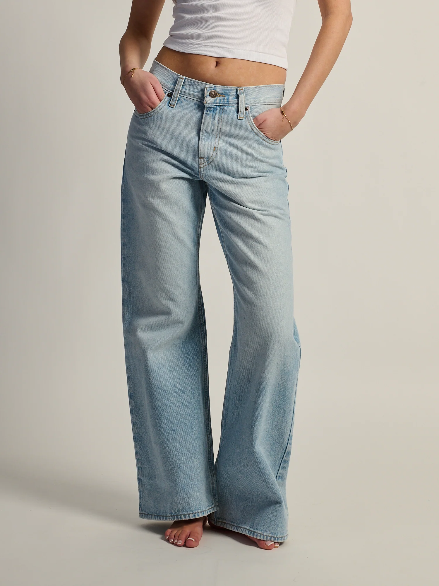 LEVIS MIDDY LOOSE BOOT JEAN - ABRAIDED ART