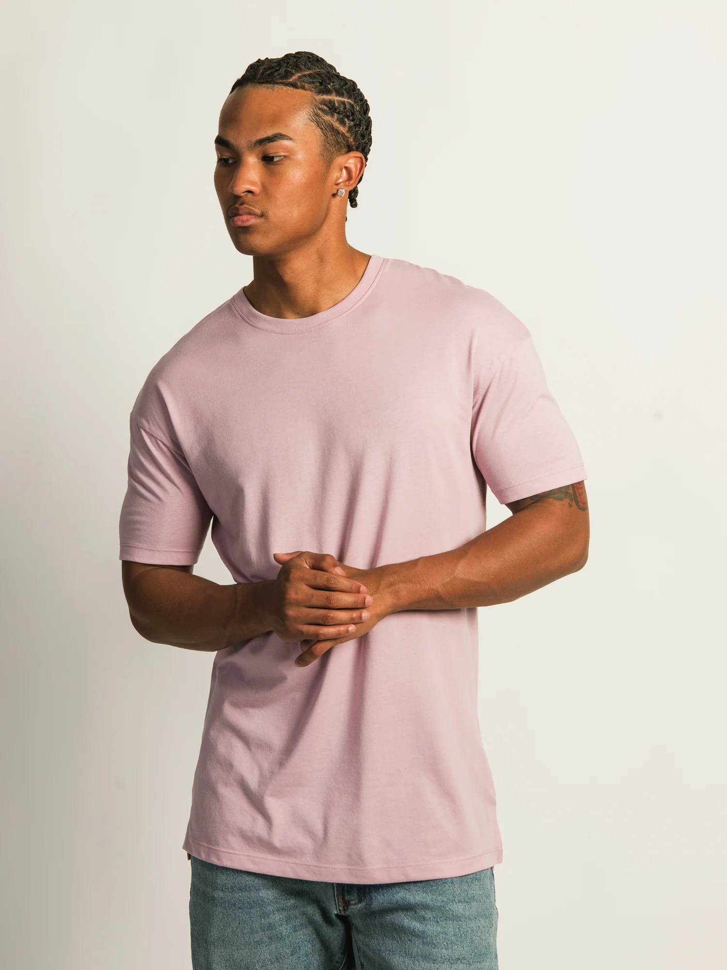 LONG FIT TEE- ROSE - Image 3