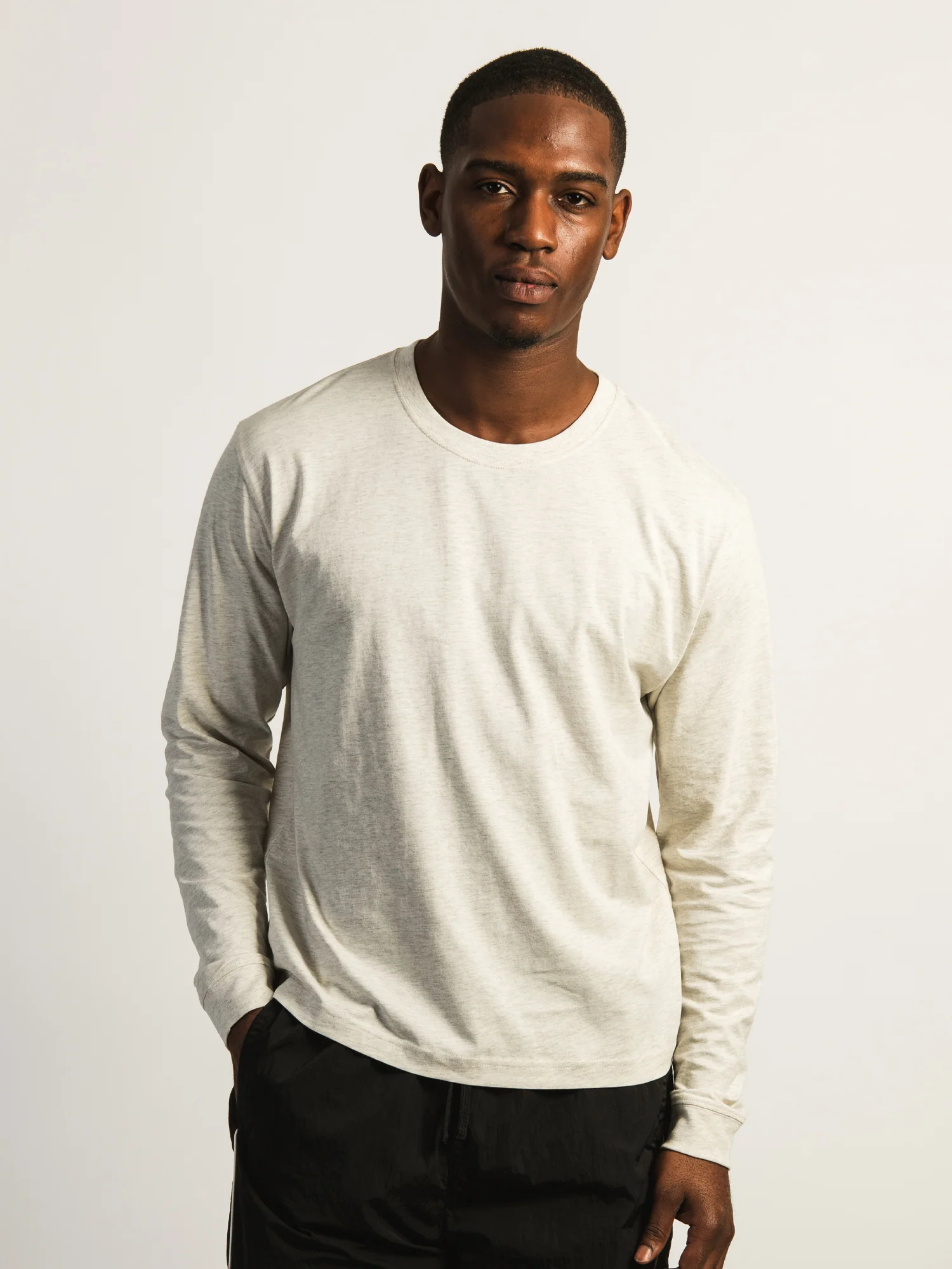 LONG SLEEVE TEE - OATMEAL