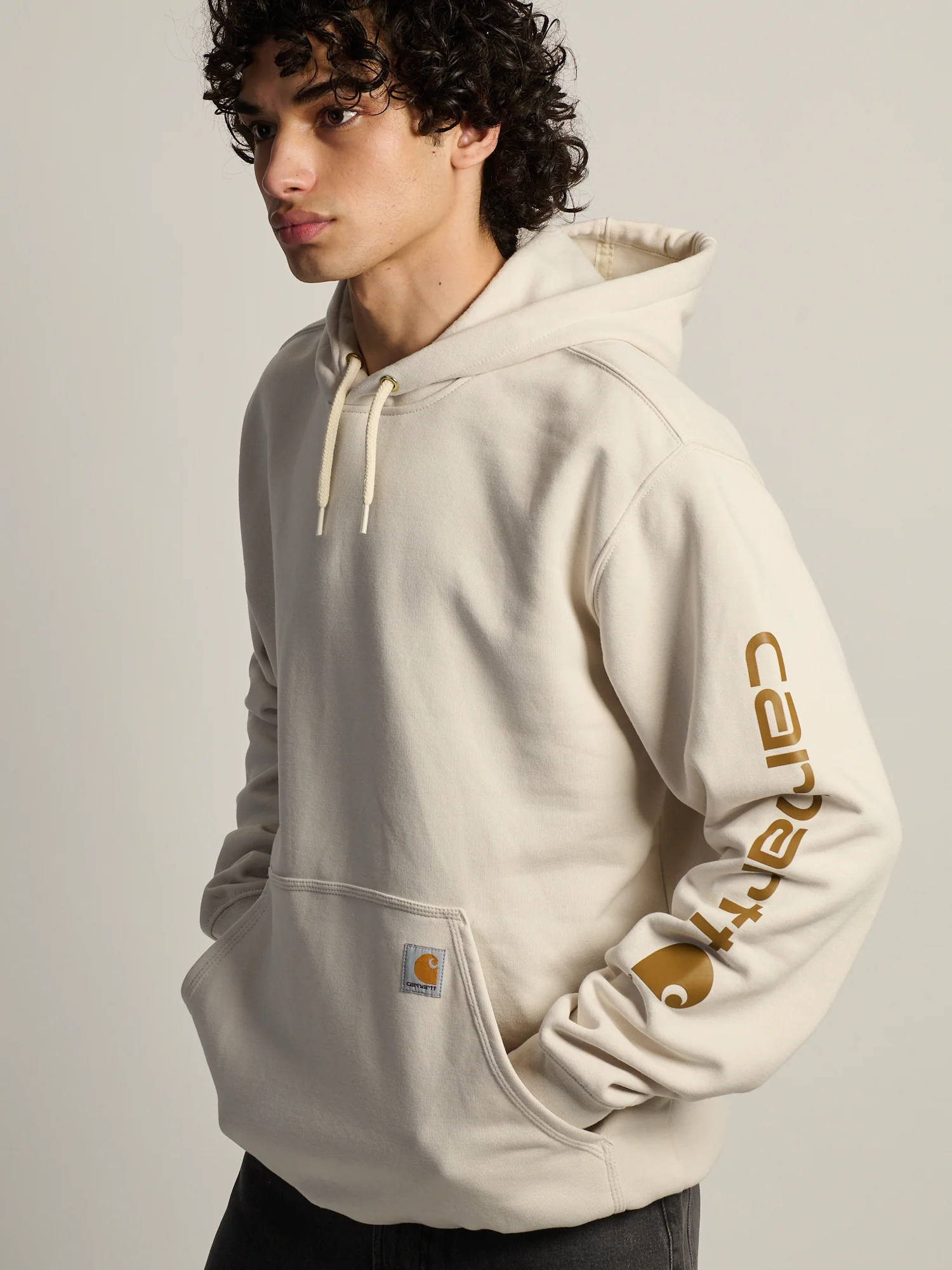 CARHARTT LOOSE FIT MIDWEIGHT LOGO SLEEVE HOODIE - Image 4