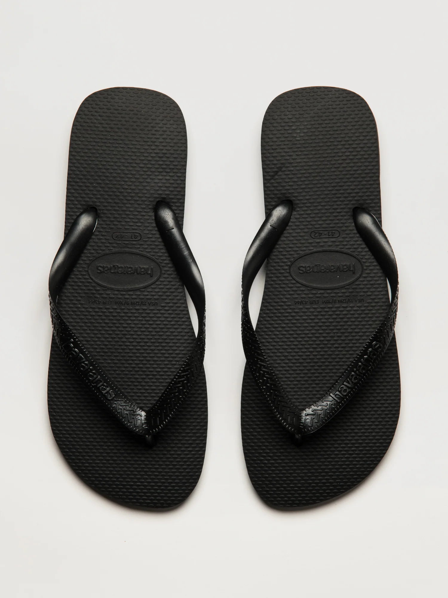 MENS HAVAIANAS TOP SANDALS - BLACK - Image 2