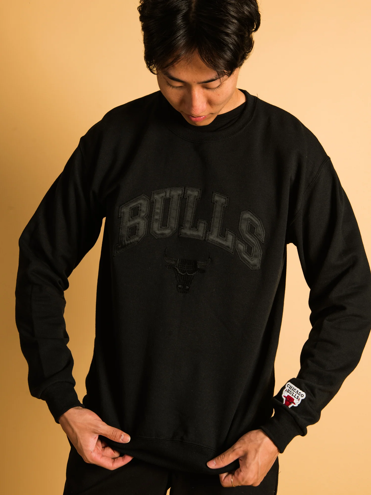 NBA CHICAGO BULLS TONAL EMBROIDERED CREW - CLEARANCE - Image 4