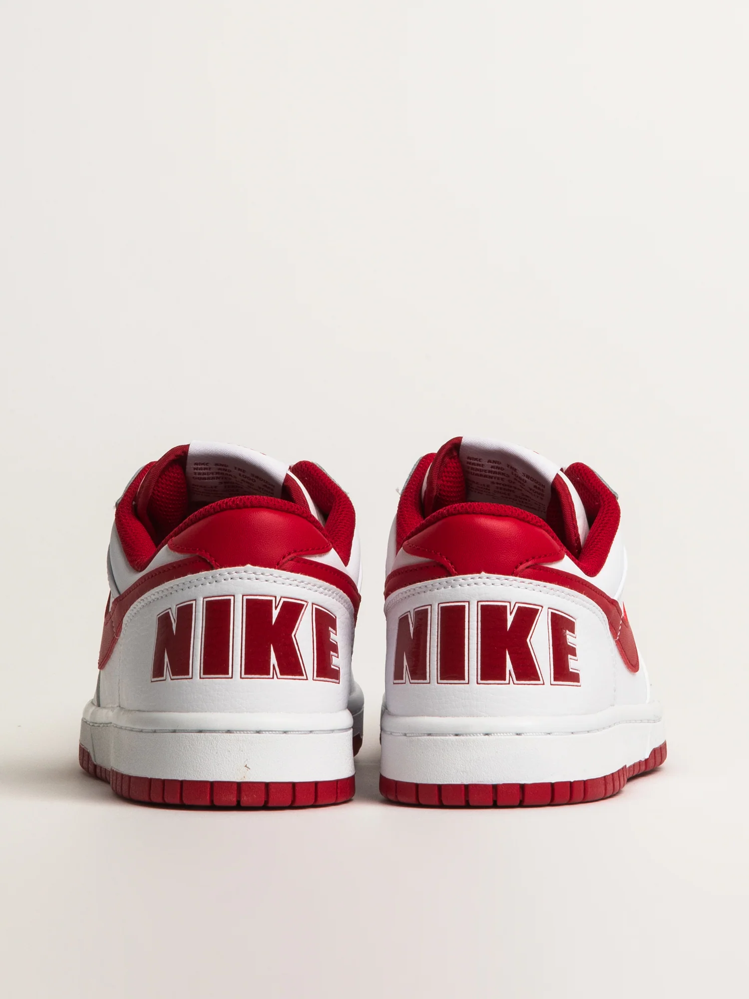 MENS NIKE BIG NIKE LOW SNEAKER - WHITE/GYM RED - Image 5