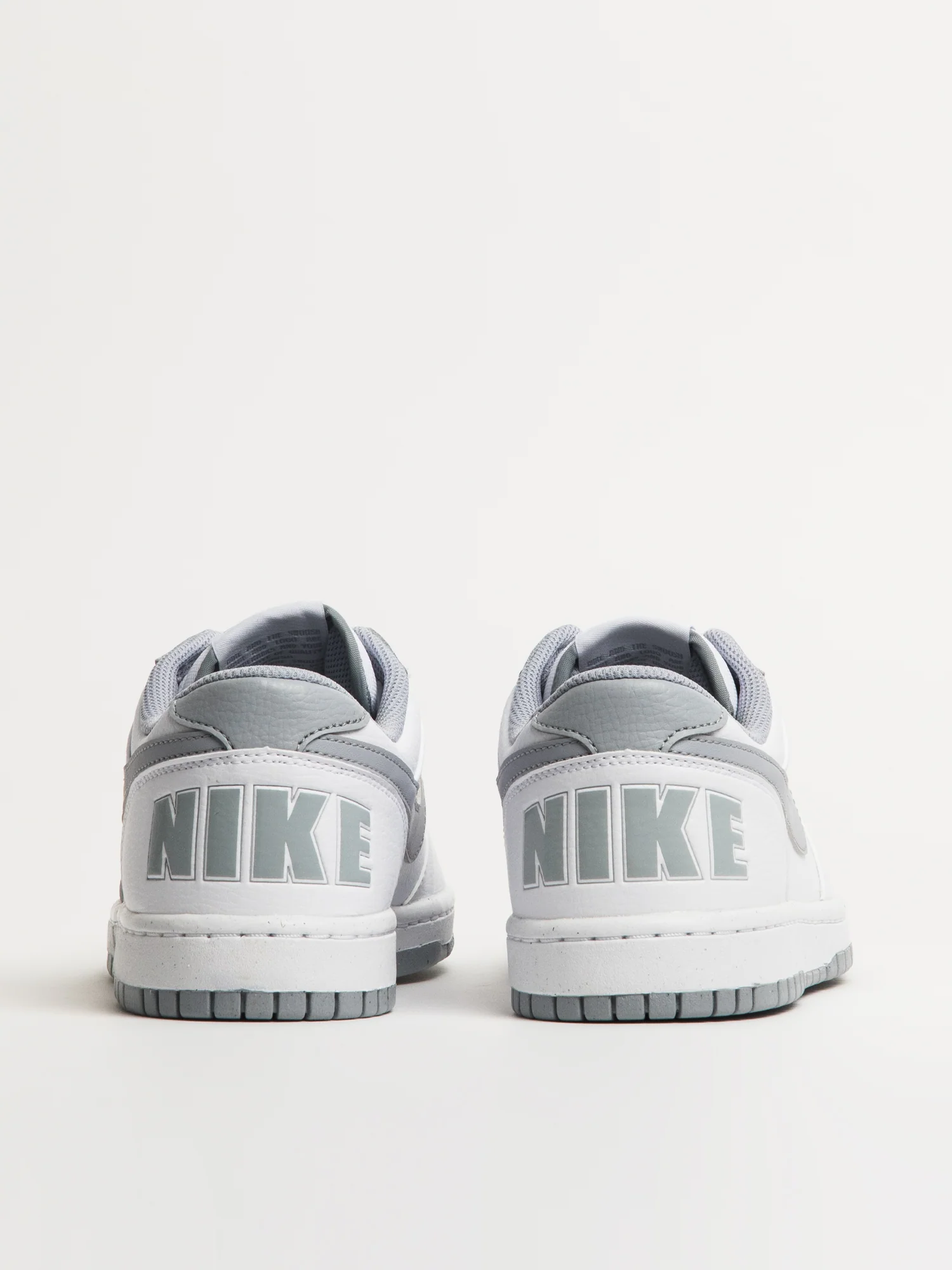 MENS NIKE BIG NIKE LOW SNEAKER - WHITE/WOLF GREY - Image 5