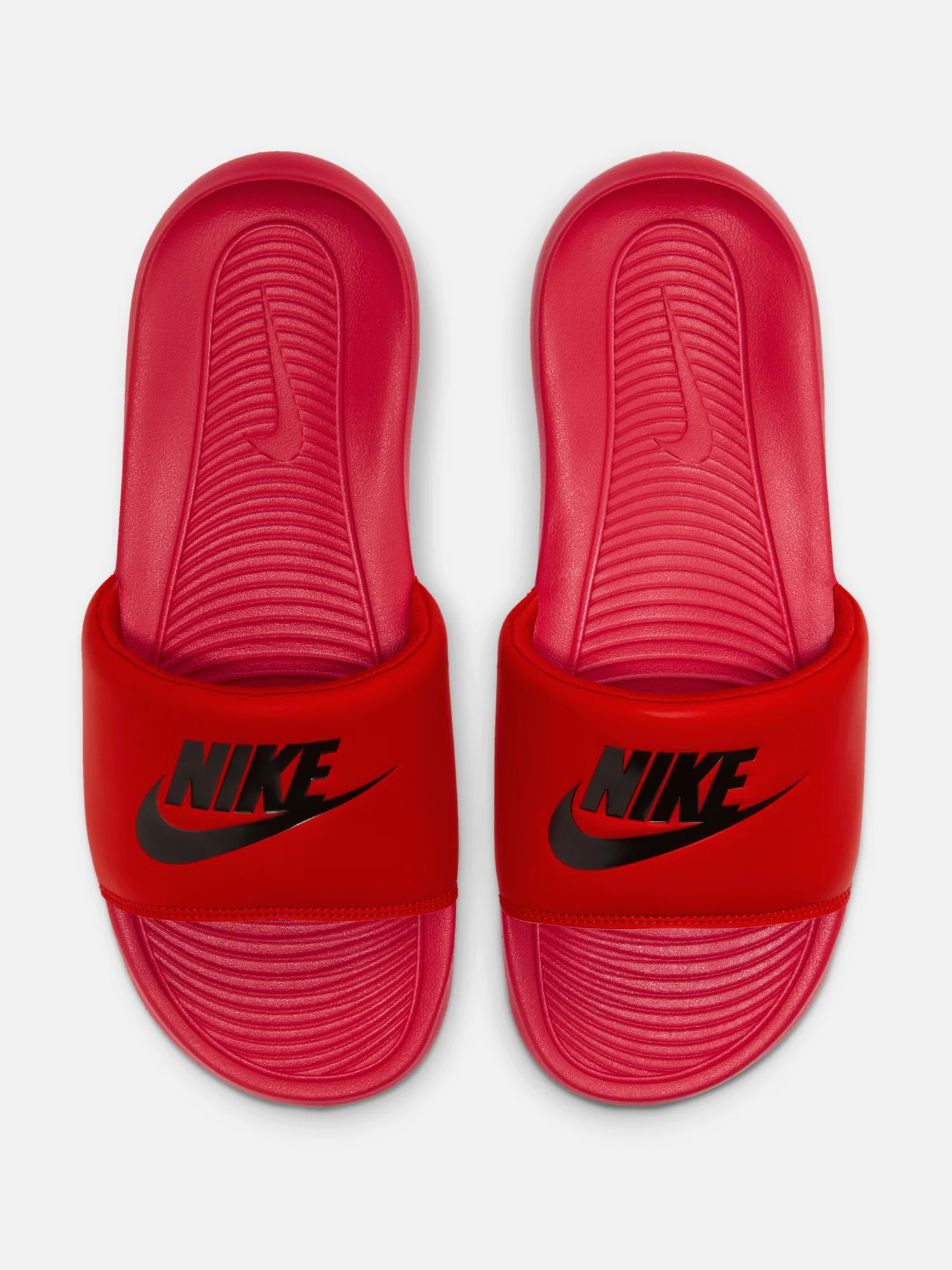 MENS NIKE VICTORI ONE SLIDES - UNIVERSITY RED/BLACK - Image 2