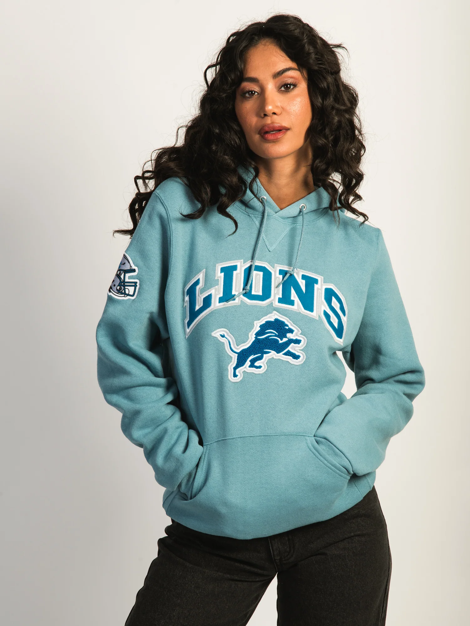 NFL DETROIT LIONS EMBROIDERED PULLOVER HOODIE - Image 2