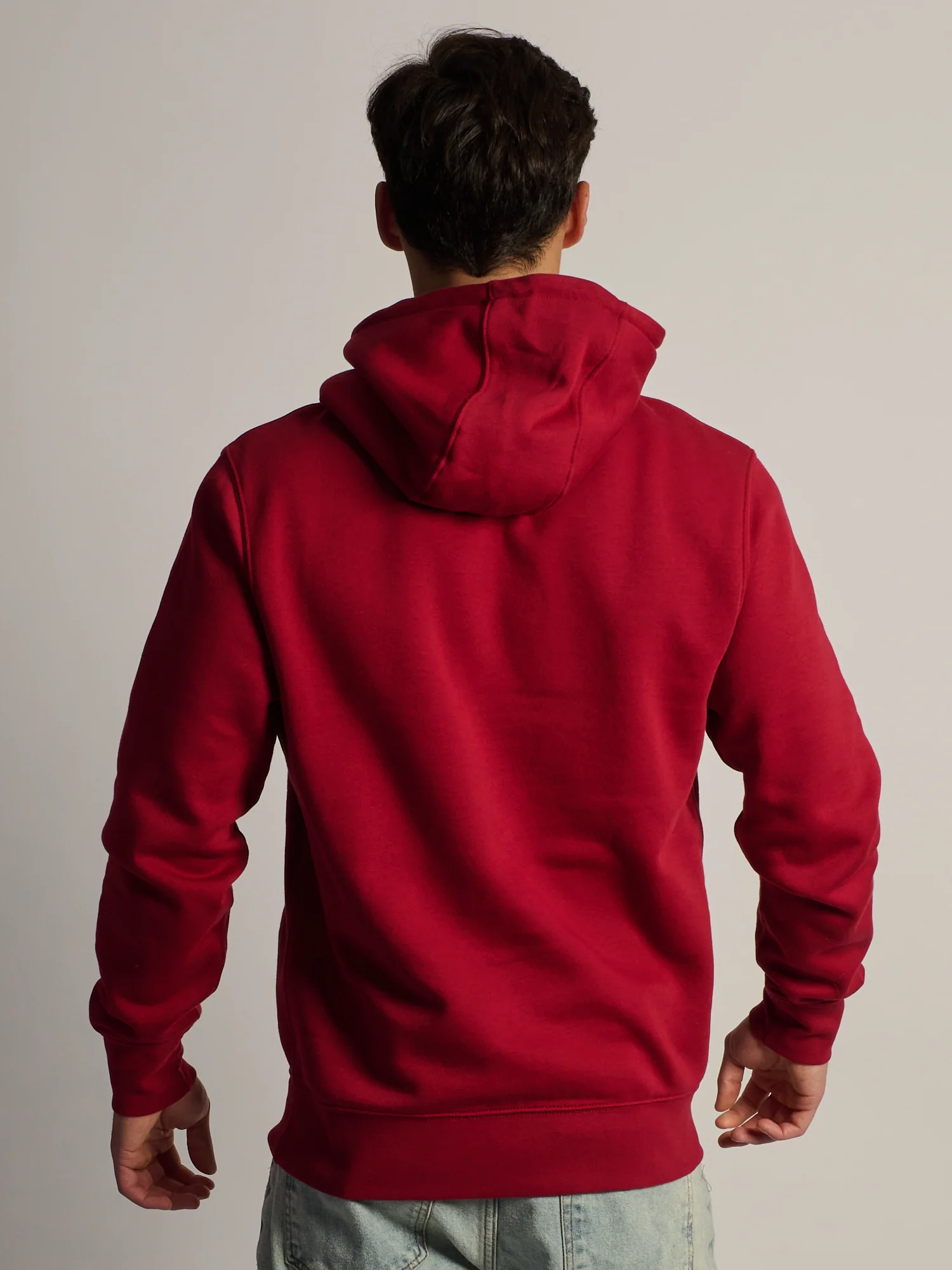 NIKE SPORTSWEAR CLUB PULL OVER HOODIE - CRIMSON - Image 6