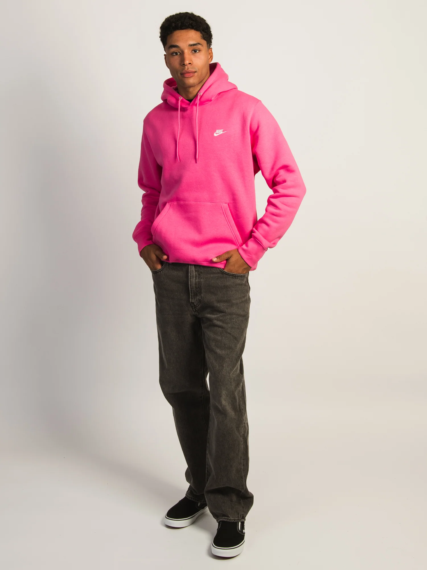 NIKE SPORTSWEAR CLUB PULLOVER HOODIE - PINK - Image 3