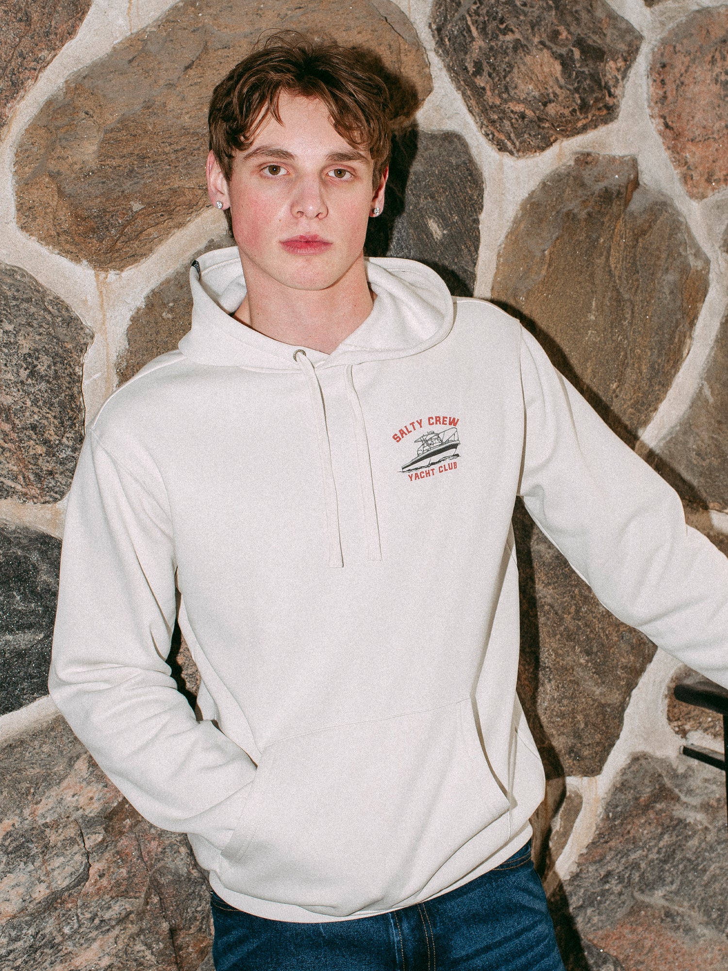SALTY CREW YACHT CLUB PULLOVER HOODIE - Image 2