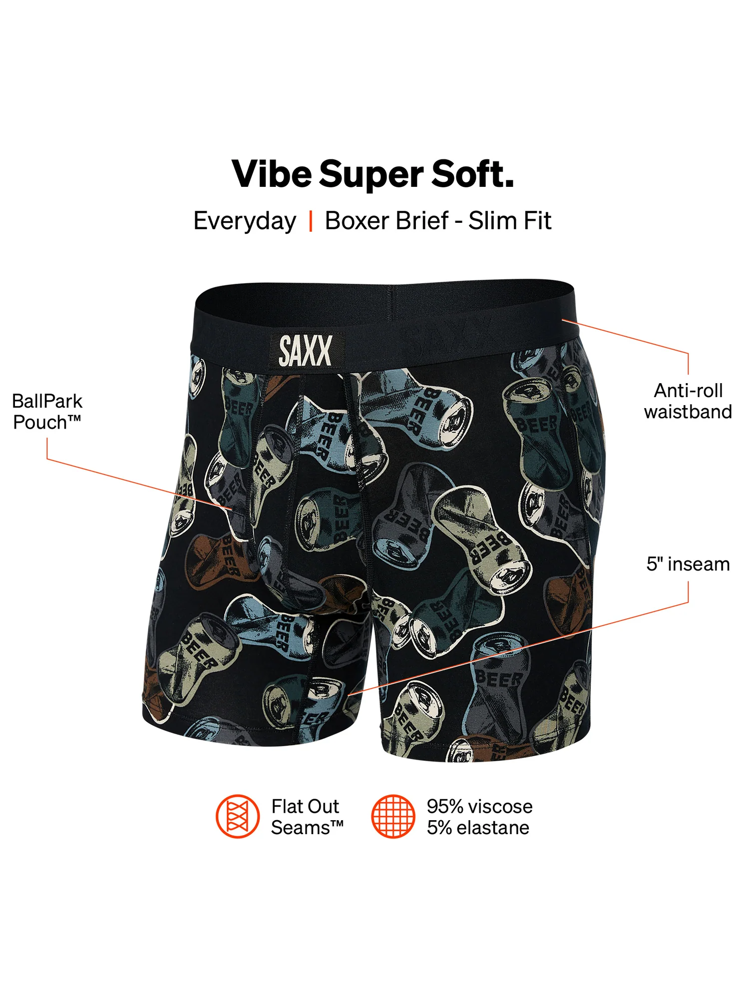 SAXX VIBE BOXER BRIEFFRIDAY NIGHT CAMO - CLEARANCE - Image 5