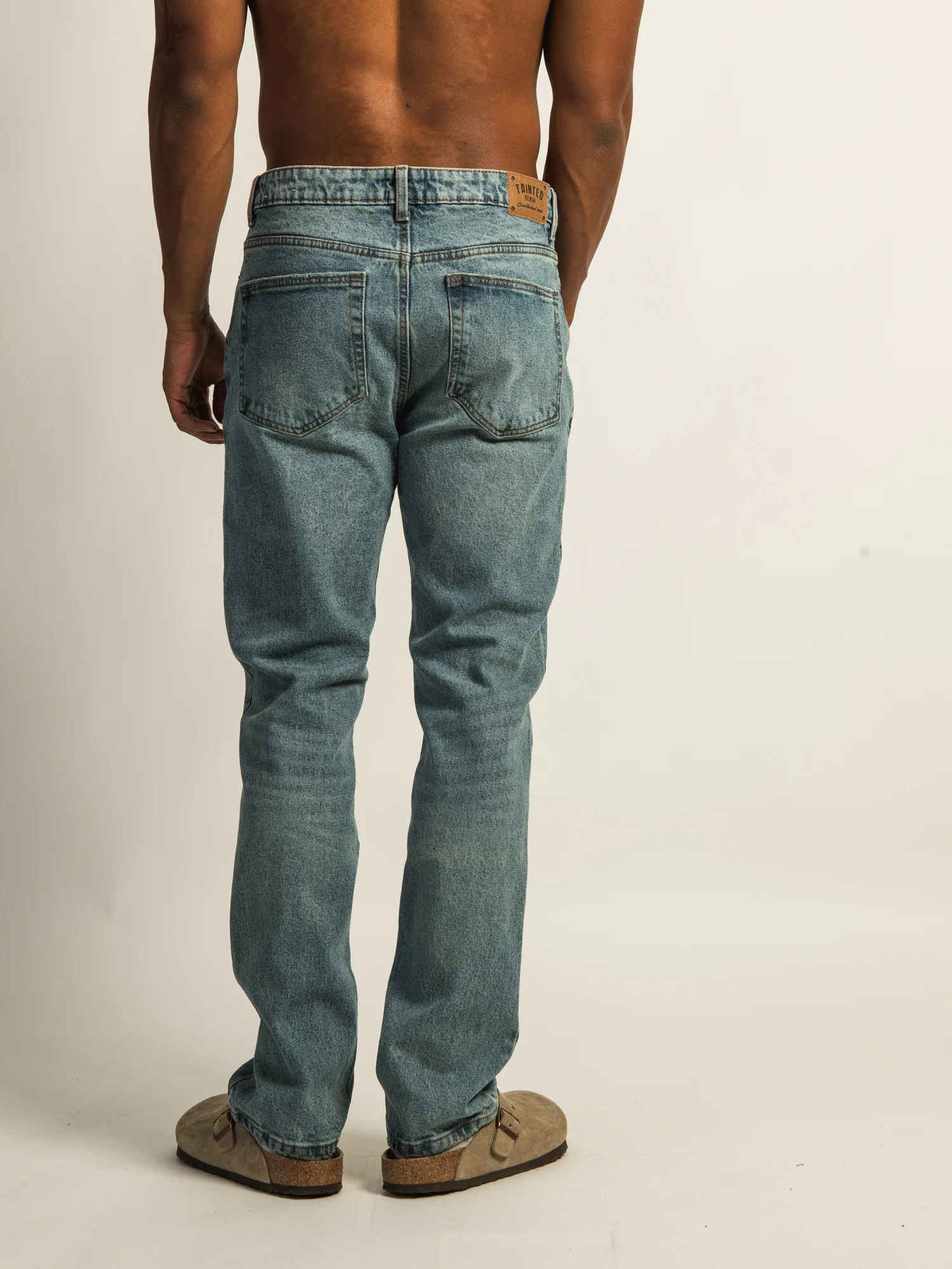 TAINTED 90'S STRAIGHT LEG DENIM - MID WASH - Image 4