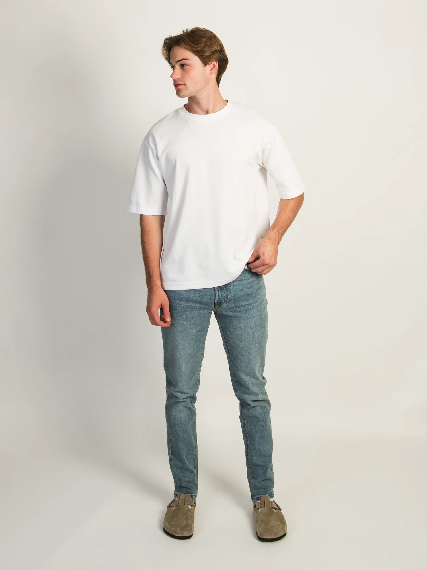 TAINTED ATHLETIC FIT DENIM - MID WASH - Image 2